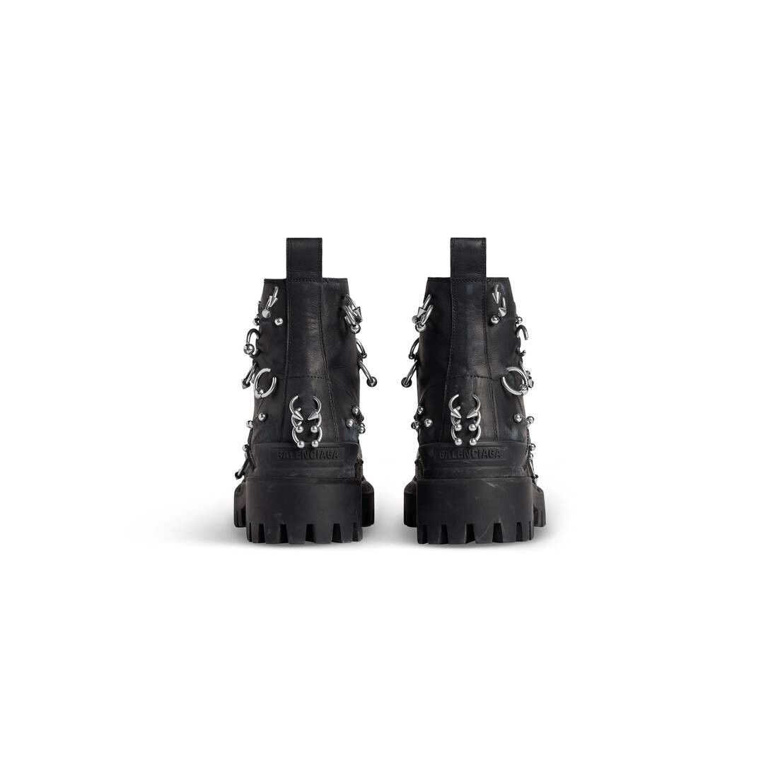 Balenciaga o1bcso1str1025 Strike 20mm Boots With Piercings in Black Size US 9 / EU 42 - 5 Thumbnail