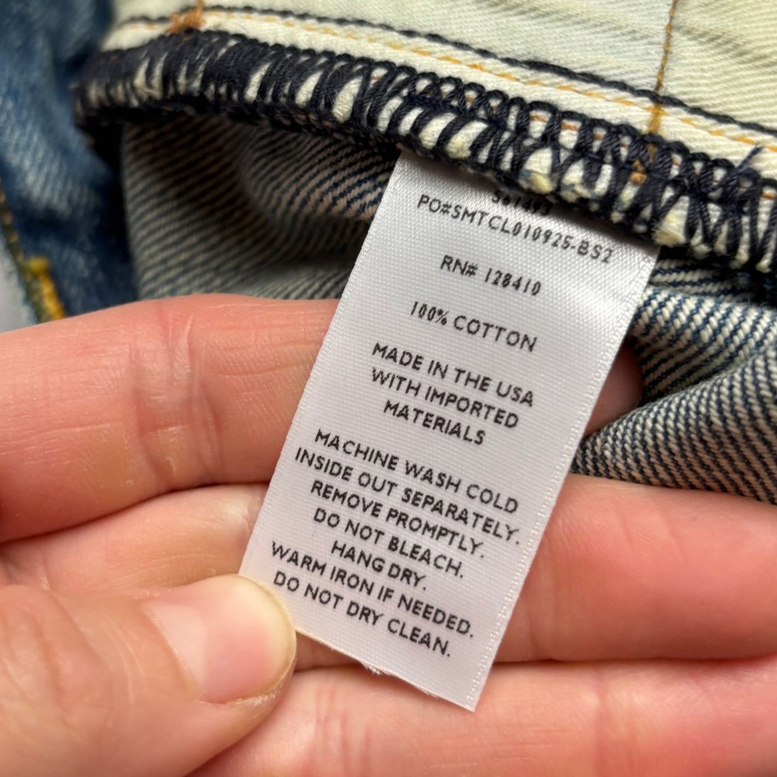 Sid Mashburn $175 Sid Mashburn Slim Straight Jeans 33x32 Made in USA Size US 33 - 8 Thumbnail