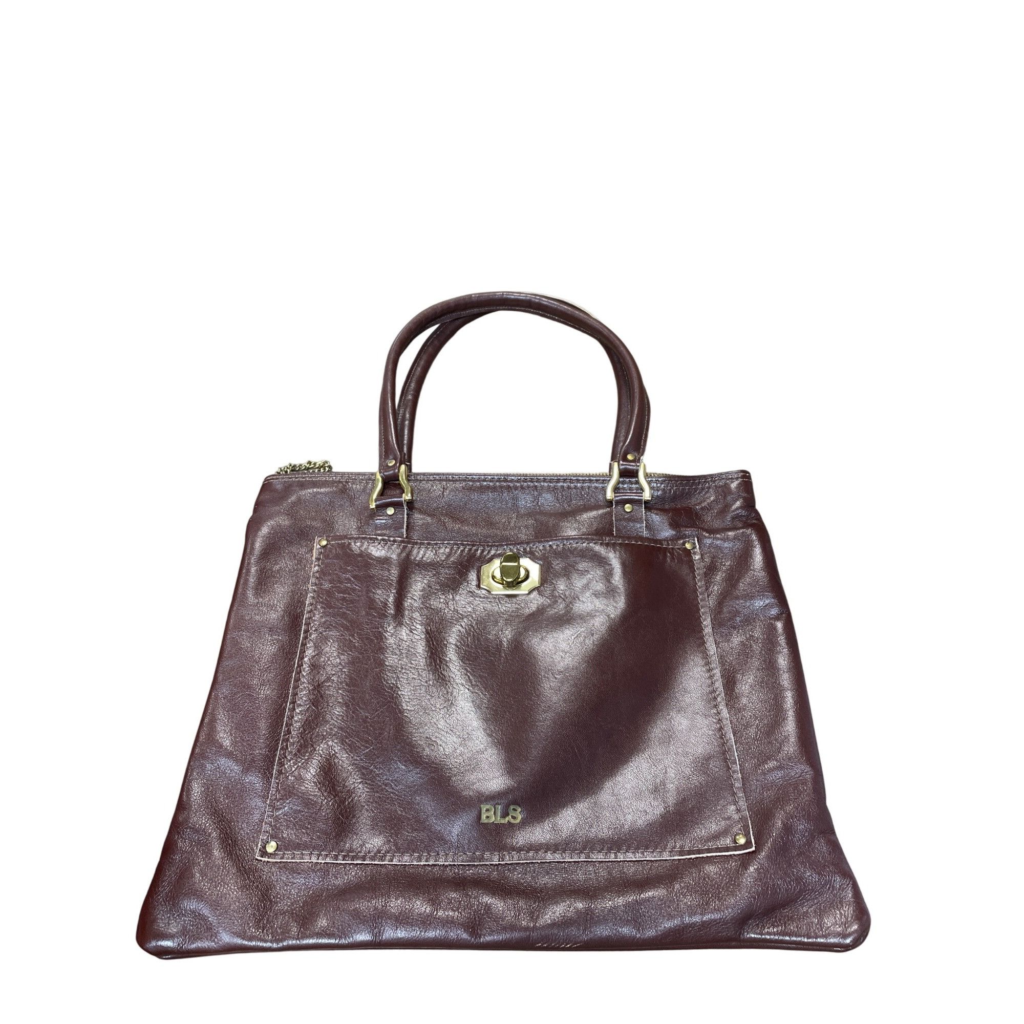 Other Moiseff Original BLS womans brown leather shoulder handbag M Size ONE SIZE - 1 Thumbnail