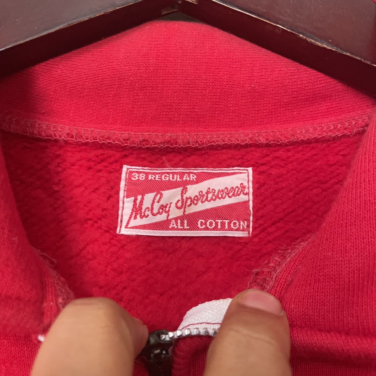 The Real McCoy's Vintage The Real Mccoy Heavyweight Sweathsirt Half Zip Size US M / EU 48-50 / 2 - 5 Thumbnail