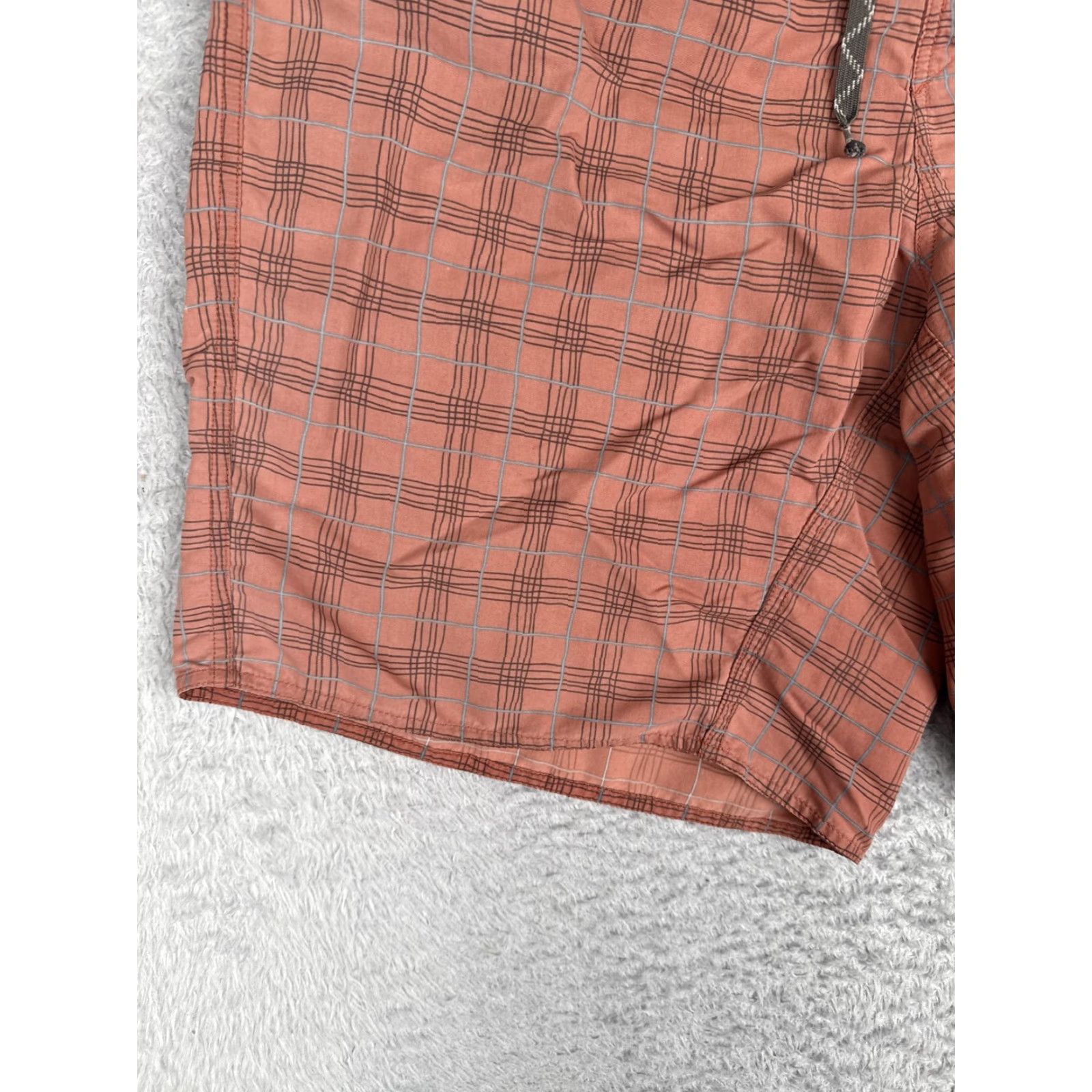 Patagonia Patagonia Shorts Mens Board Shorts 34x10 Orange Plaid Quick Dry Beach Surf Size US 35 - 4 Thumbnail