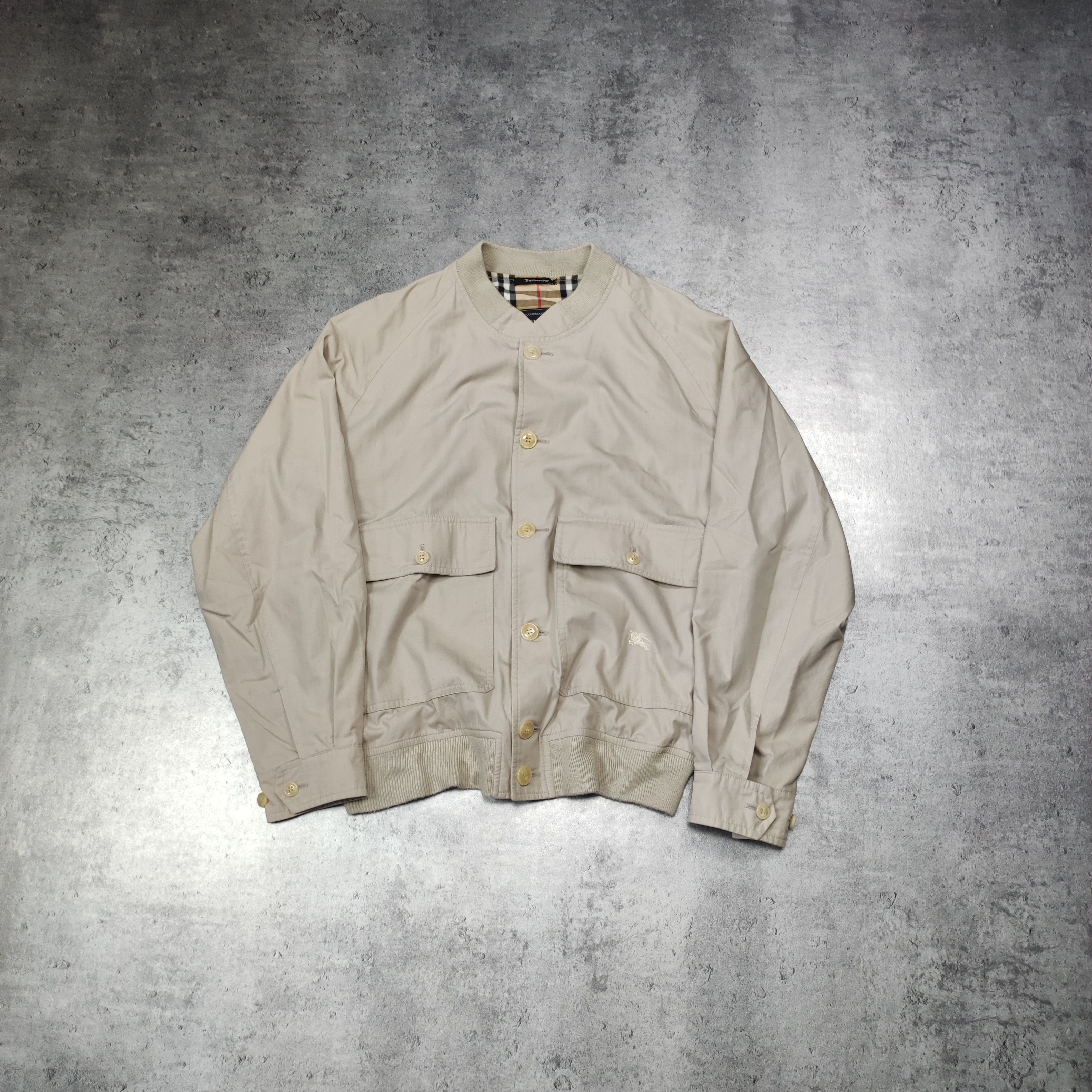 Burberry × Vintage RARE Vintage Beige Burberry London Checkered Light Jacket Size US M / EU 48-50 / 2 - 1 Thumbnail