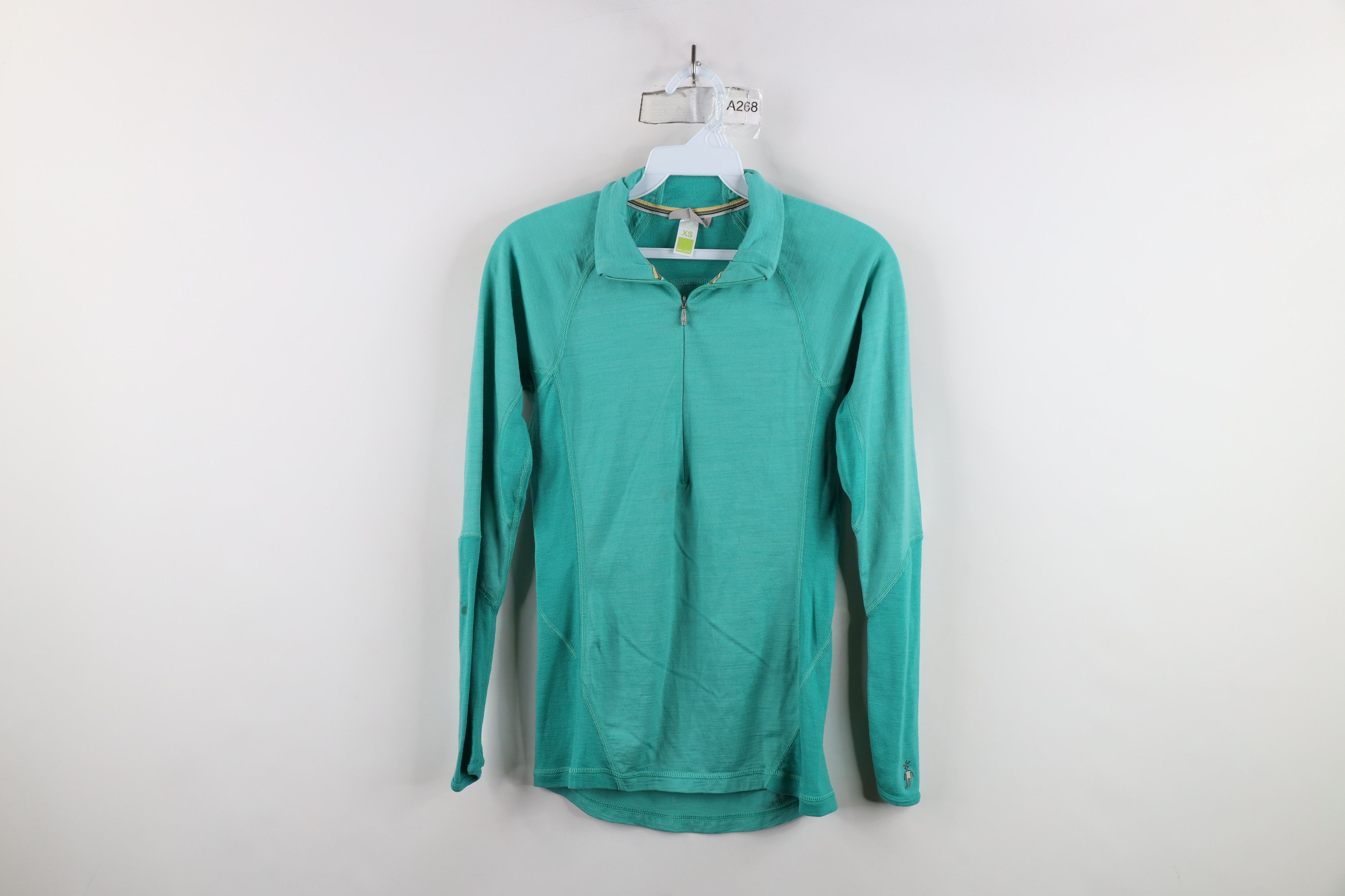 Smartwool × Vintage Smartwool Distressed Merino Wool Half Zip Pullover Sweater Size XS / US 0-2 / IT 36-38 - 1 Thumbnail