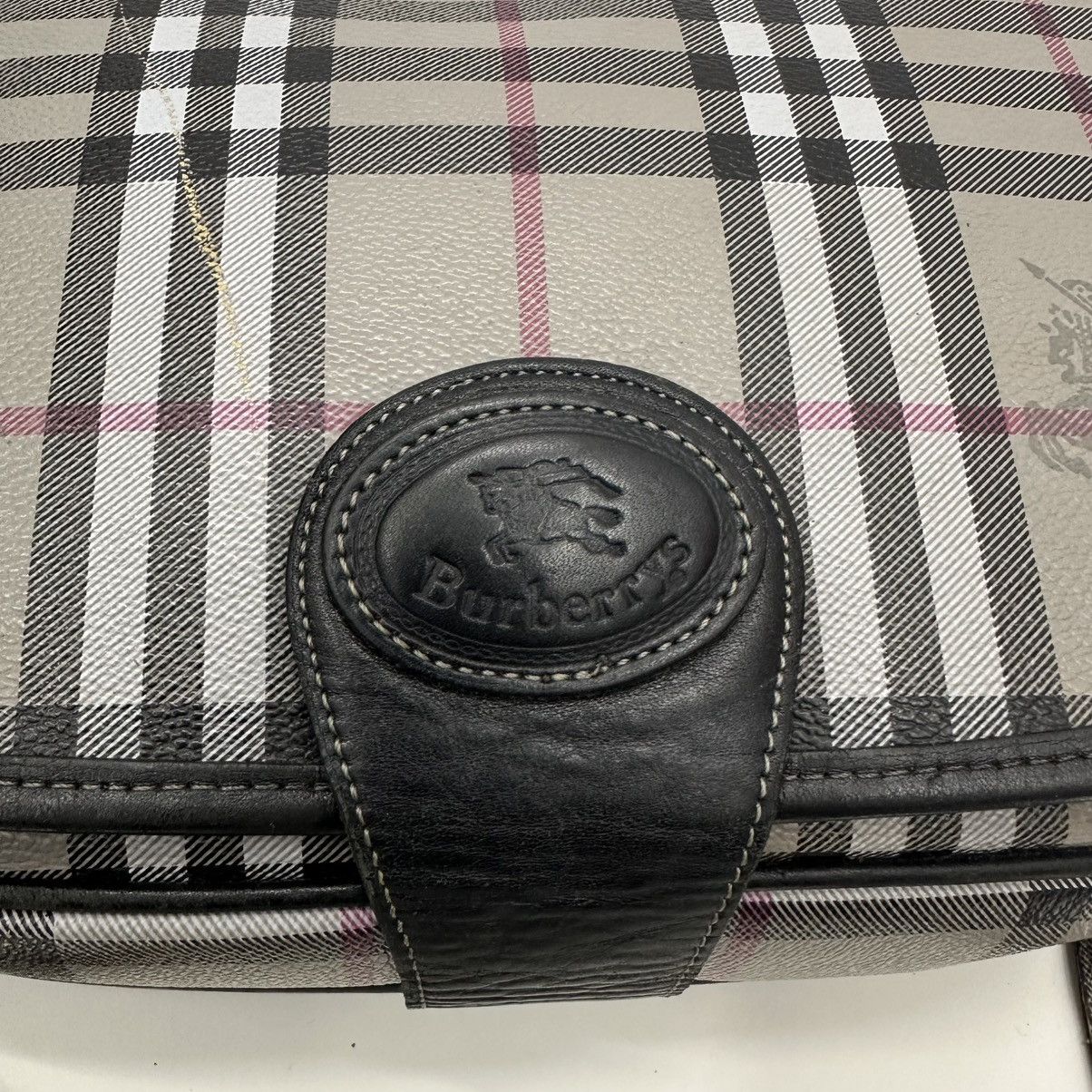 Burberry AUTHENTIC VINTAGE BURBERRYS NOVA CHECK GREY SHOULDER BAG Size ONE SIZE - 11 Thumbnail