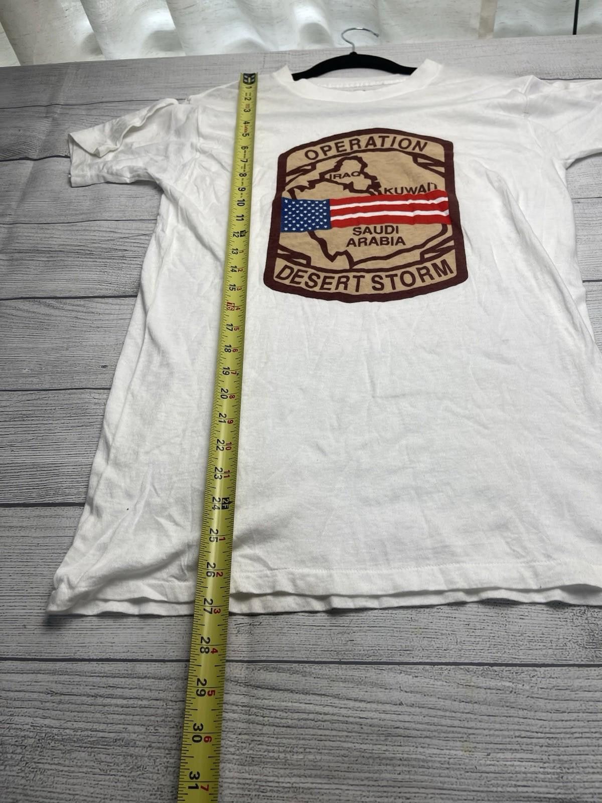 Hanes Vintage Operation Desert Storm Shirt Men M Army USA Single Size US M / EU 48-50 / 2 - 7 Thumbnail