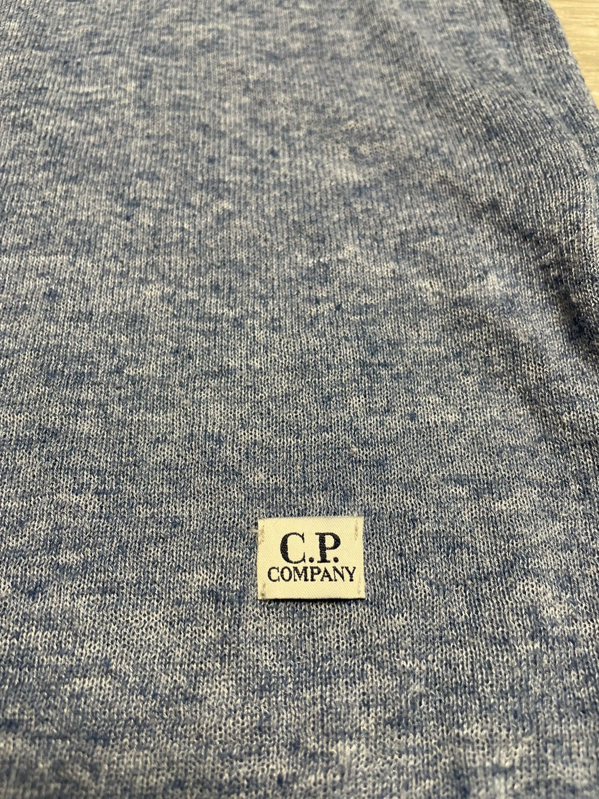 C.P. Company C.P. Company Linen Blend Long Sleeve Sweater Blue Size US L / EU 52-54 / 3 - 7 Thumbnail