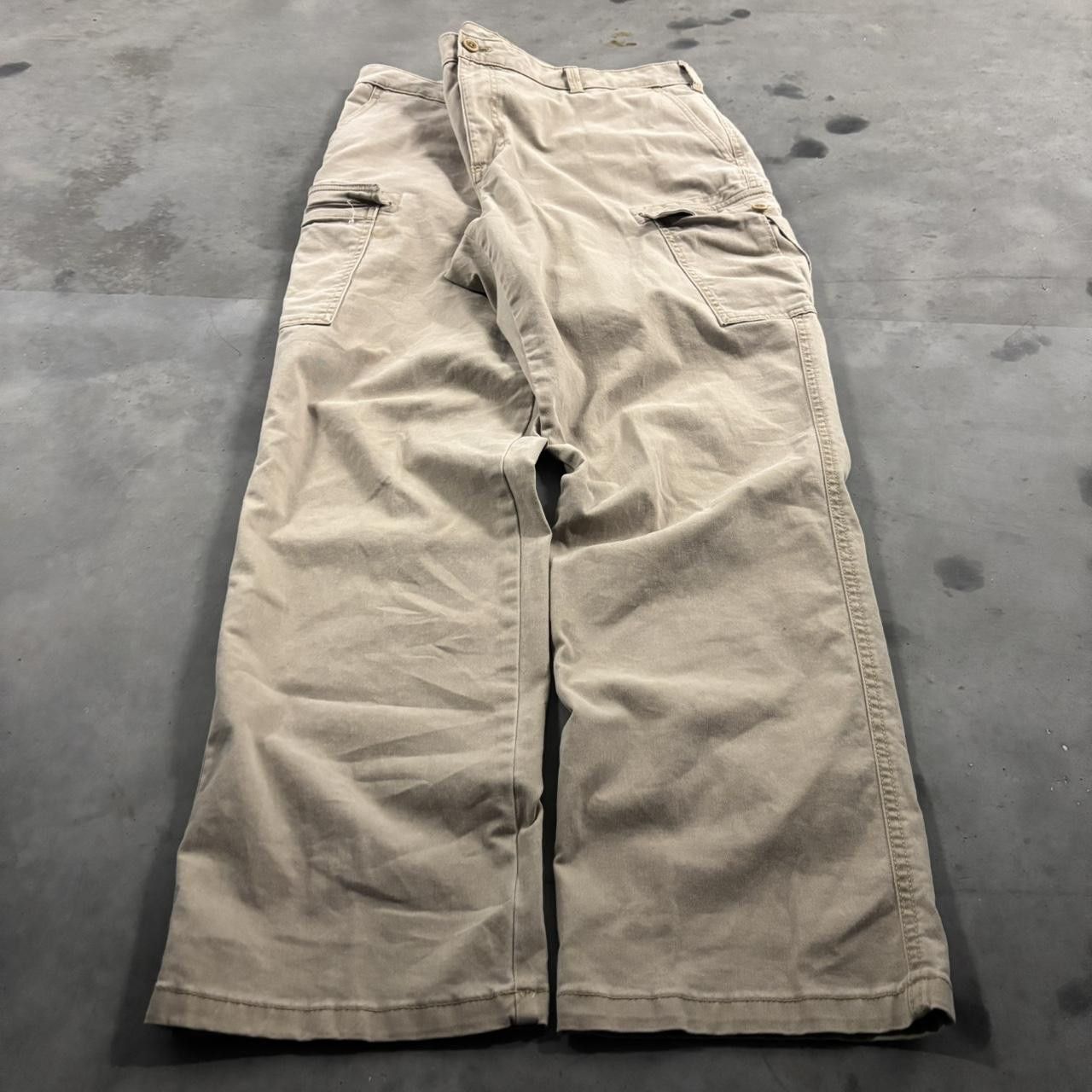 Vintage Crazy Vintage Y2K/2000s Grunge Cream Streetwear Cargo Pants! Size US 40 / EU 56 - 3 Thumbnail