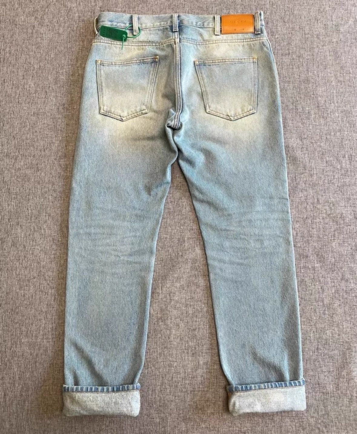 Gucci Gucci Men's Striped Denim Pants Size 32-2505 Size US 32 / EU 48 - 2 Thumbnail