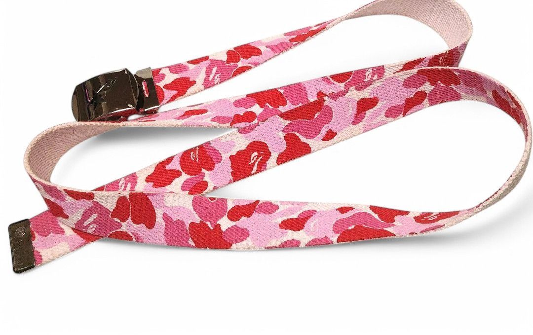 Bape A Bathing Ape (BAPE) - Pink Buckle Gacha Camo Belt Bapesta Size ONE SIZE - 2 Thumbnail