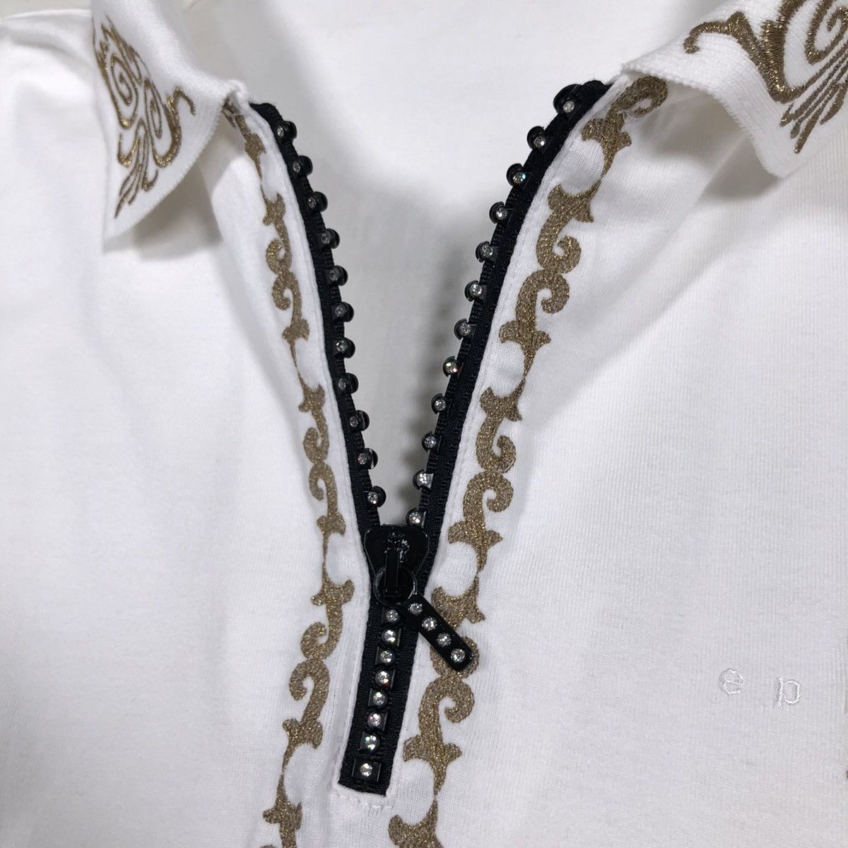 Swarovski Vintage Swarovski x Epicure Japan Single Stitch Half Zip Size US XL / EU 56 / 4 - 8 Thumbnail