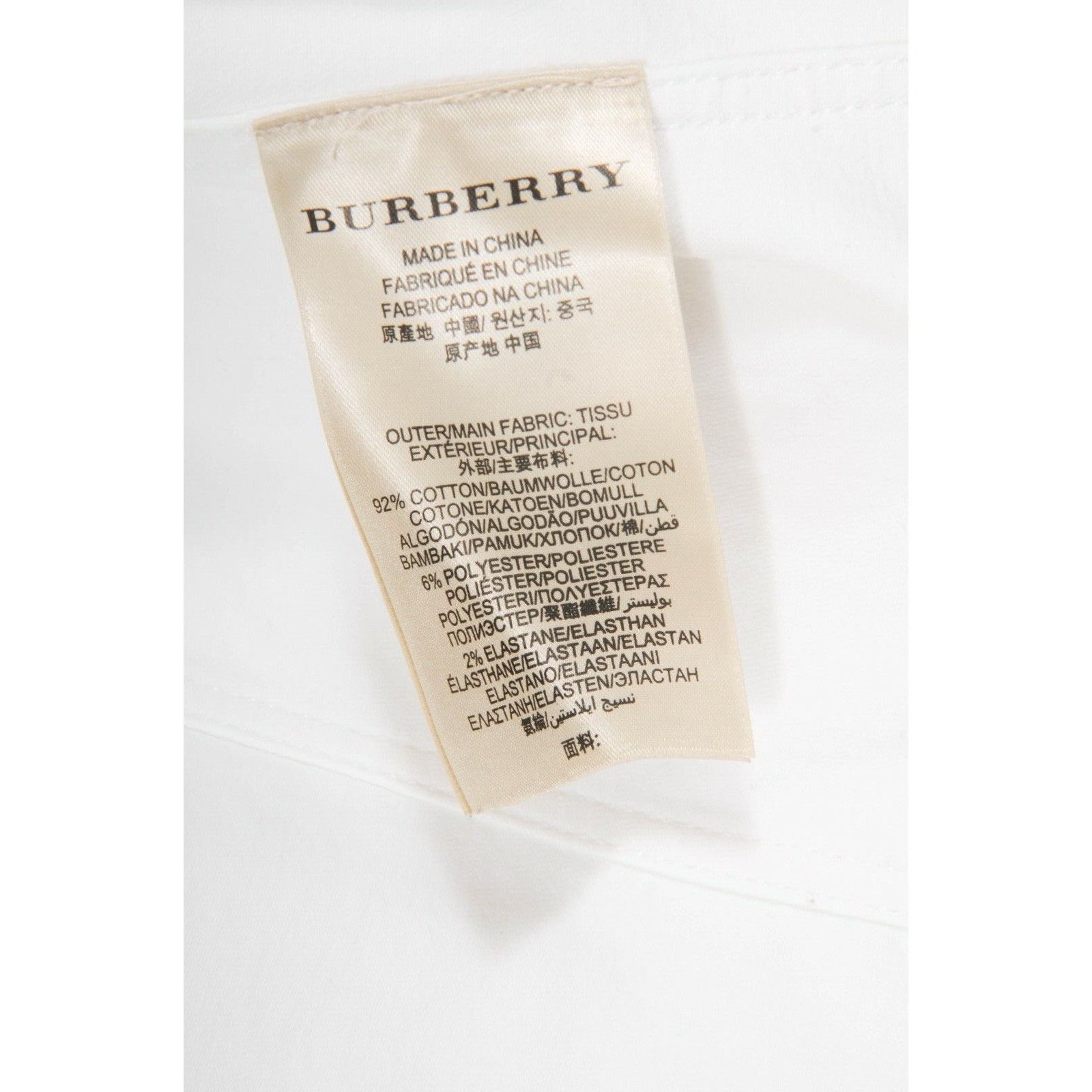 Burberry Burberry Brit Trucker Jean Jacket White Cotton Size S / US 4 / IT 40 - 6 Thumbnail