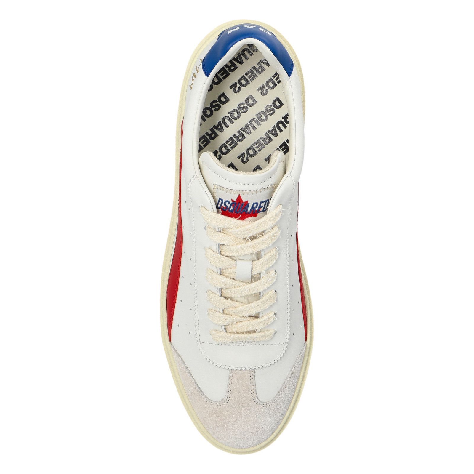 Dsquared2 DSQUARED2 Rider White Leather New And Authentic (Men's size: Size US 11.5 / EU 44-45 - 4 Thumbnail