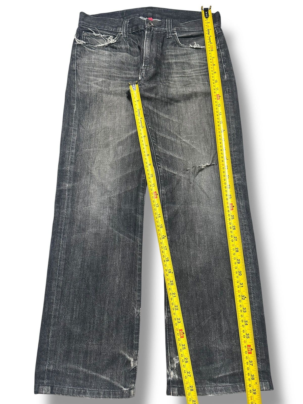 Uniqlo Uniqlo Vintage Distressed Baggy Loose Style Striked & Faded Size US 32 / EU 48 - 14 Thumbnail