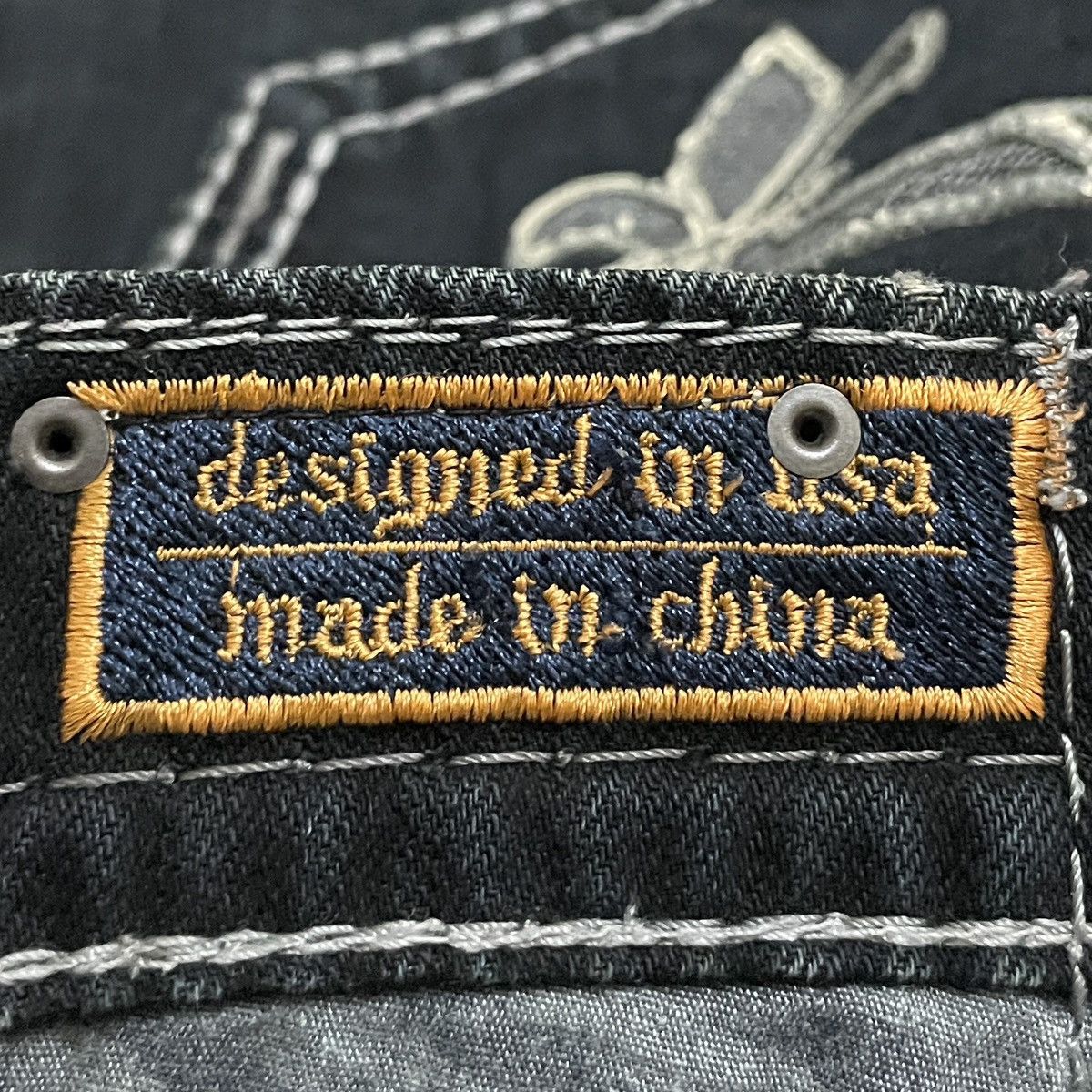 Rock Revival Rare Design Vintage Brand Rock Revival Baggy Jeans 1990s Size US 36 / EU 52 - 11 Thumbnail