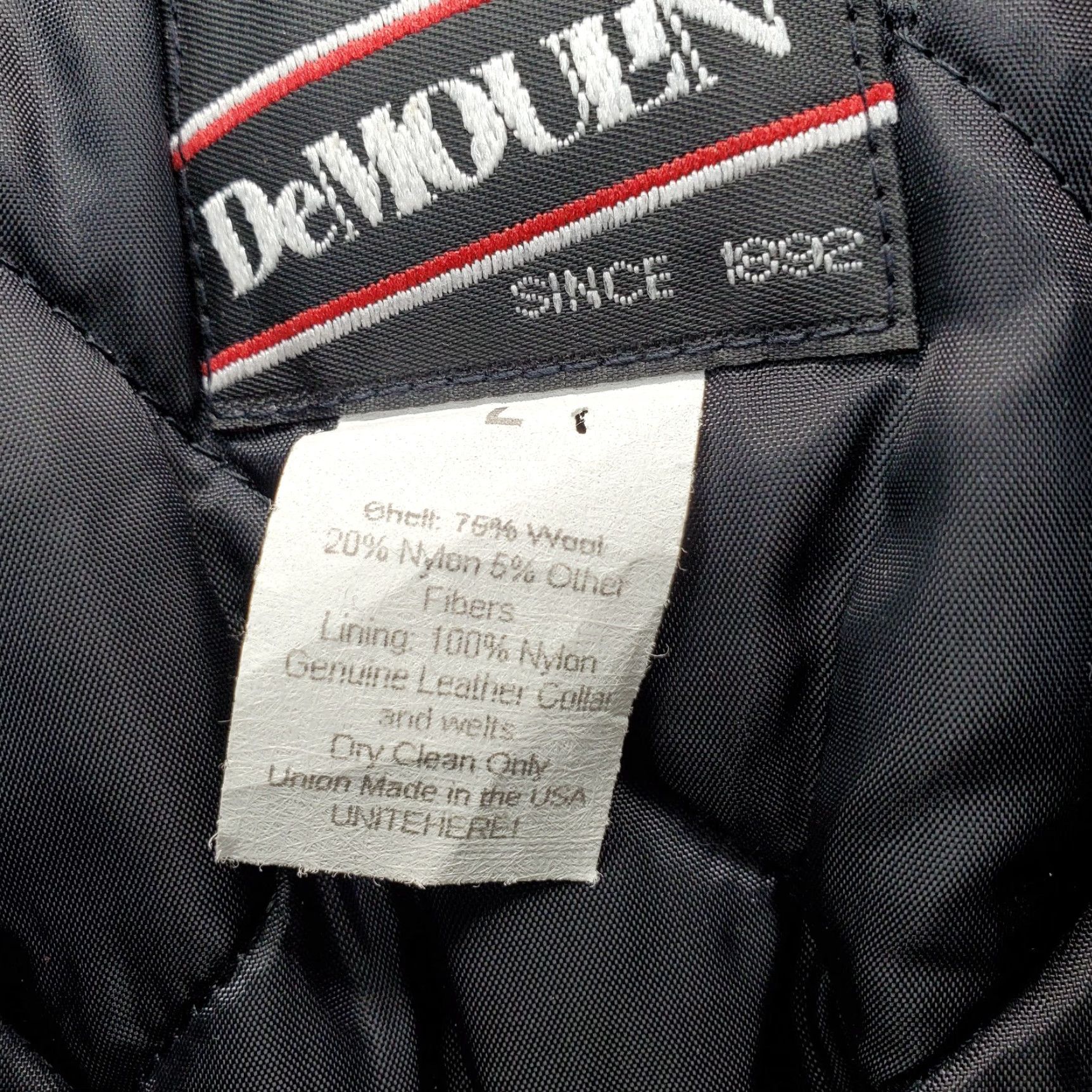 Ford VINTAGE DeMoulin UAW Ford Wool Jacket Men’s L Blue Full Zip Size US L / EU 52-54 / 3 - 7 Thumbnail