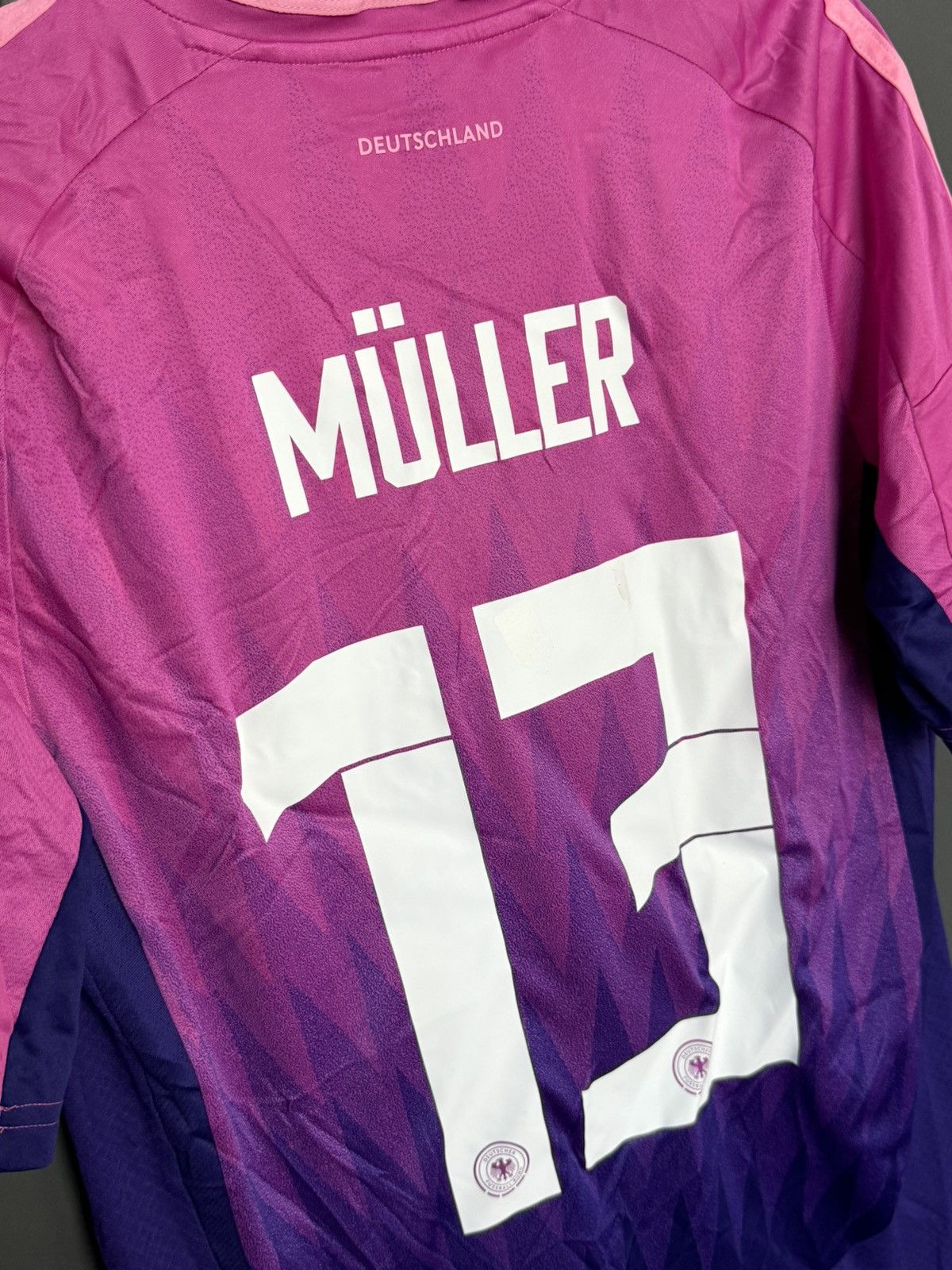 Adidas KIDS New Germany 2024 Away Muller Football Jersey T-Shirt Size US S / EU 44-46 / 1 - 3 Thumbnail