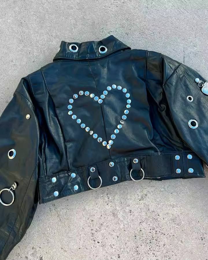 Japanese Brand × Vintage Short long sleeve faux leather jacket Size M / US 6-8 / IT 42-44 - 3 Thumbnail