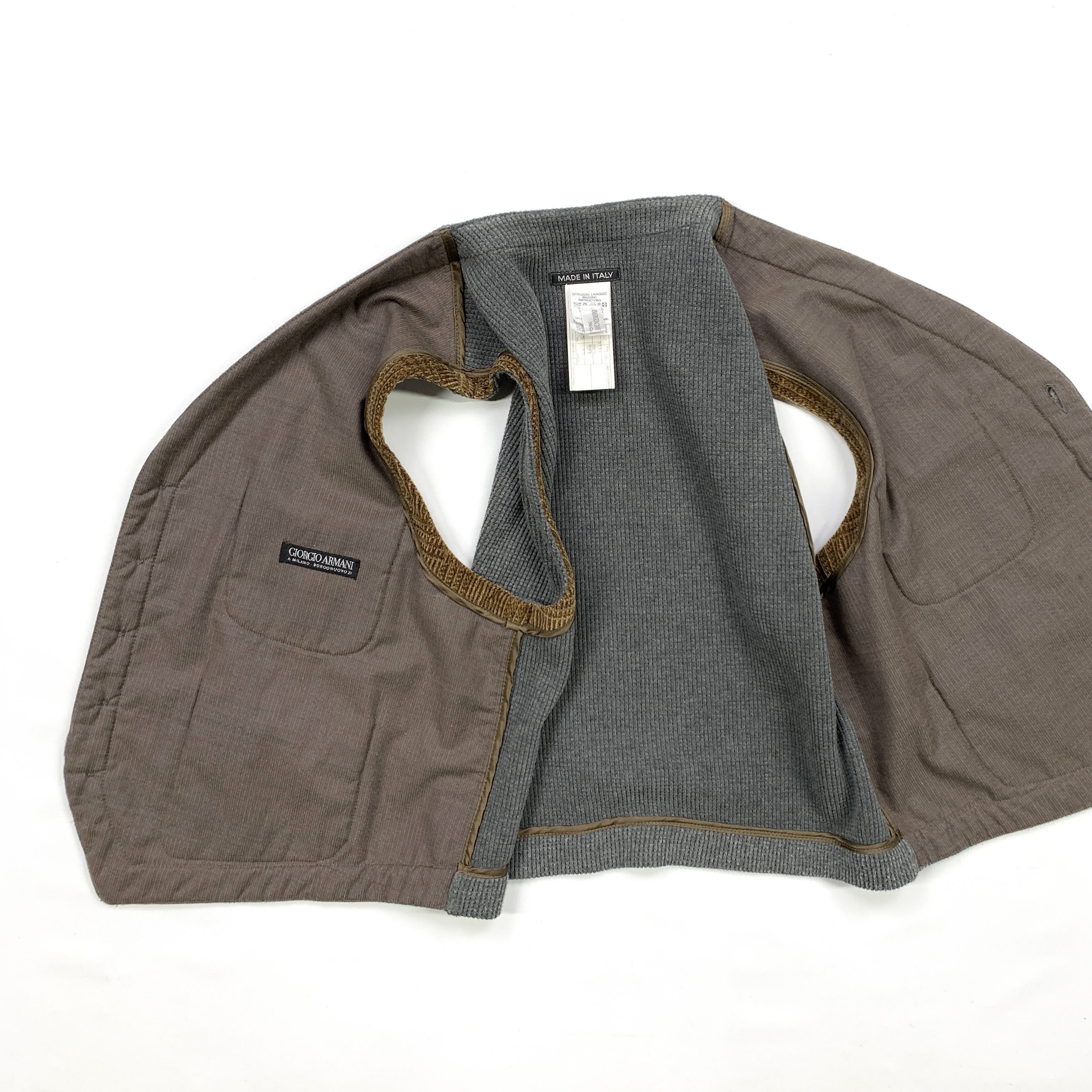 Giorgio Armani 80s-90s Hybrid Vest / Gillet Size US M / EU 48-50 / 2 - 5 Thumbnail