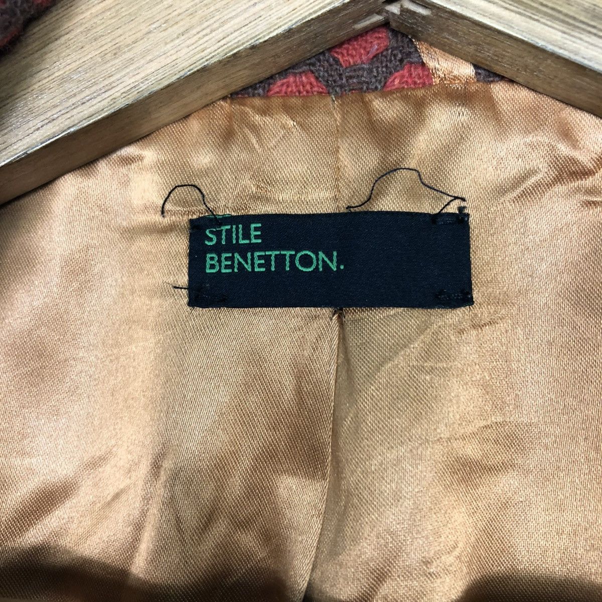 Benetton 🔥BUTTON WOOL POLKADOT DESIGN STILE BENETTON JACKET Size M / US 6-8 / IT 42-44 - 20 Thumbnail