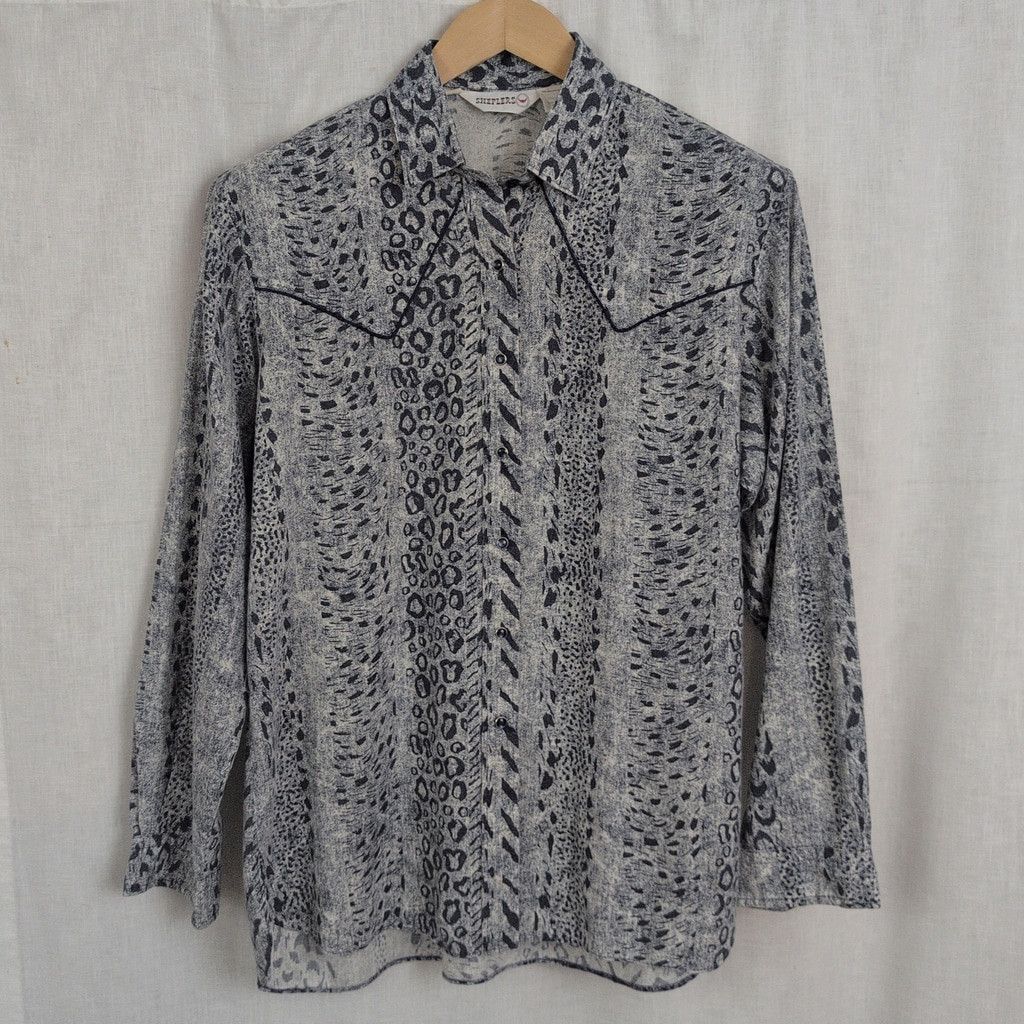 Vintage Ladies' Vintage Sheplers Leopard Print Western Shirt Size 14 Size XL / US 12-14 / IT 48-50 - 1 Thumbnail