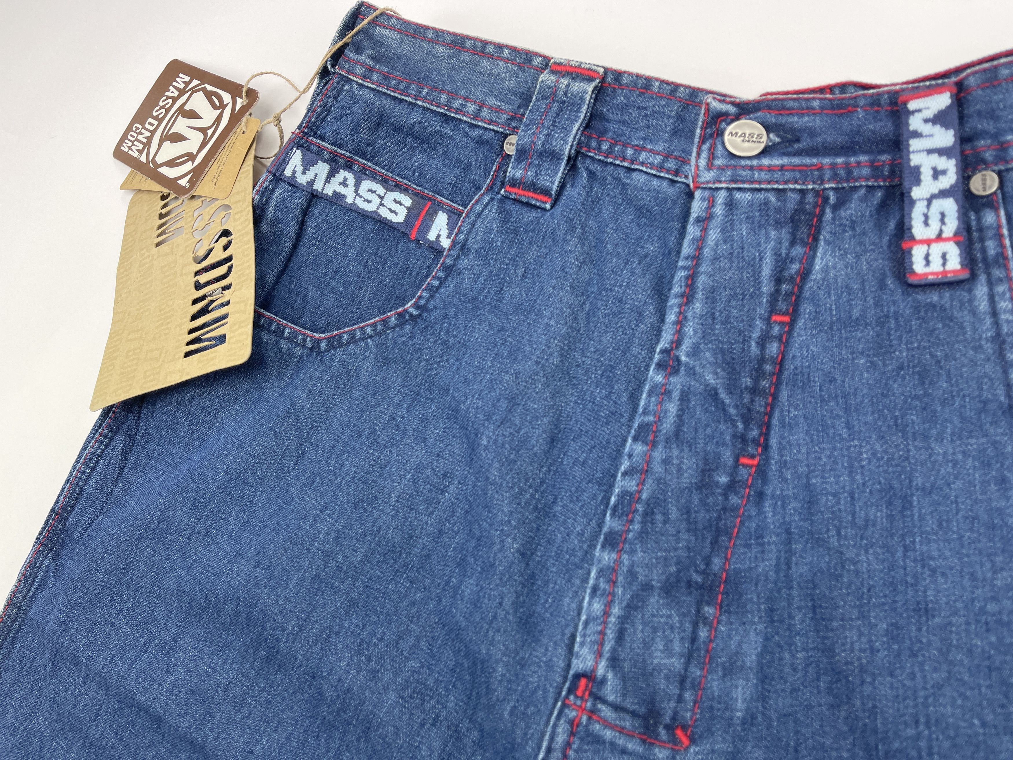 Vintage Mass DNM jeans shorts, vintage hip hop, 90s, skater, size 34 Size US 34 / EU 50 - 11 Thumbnail