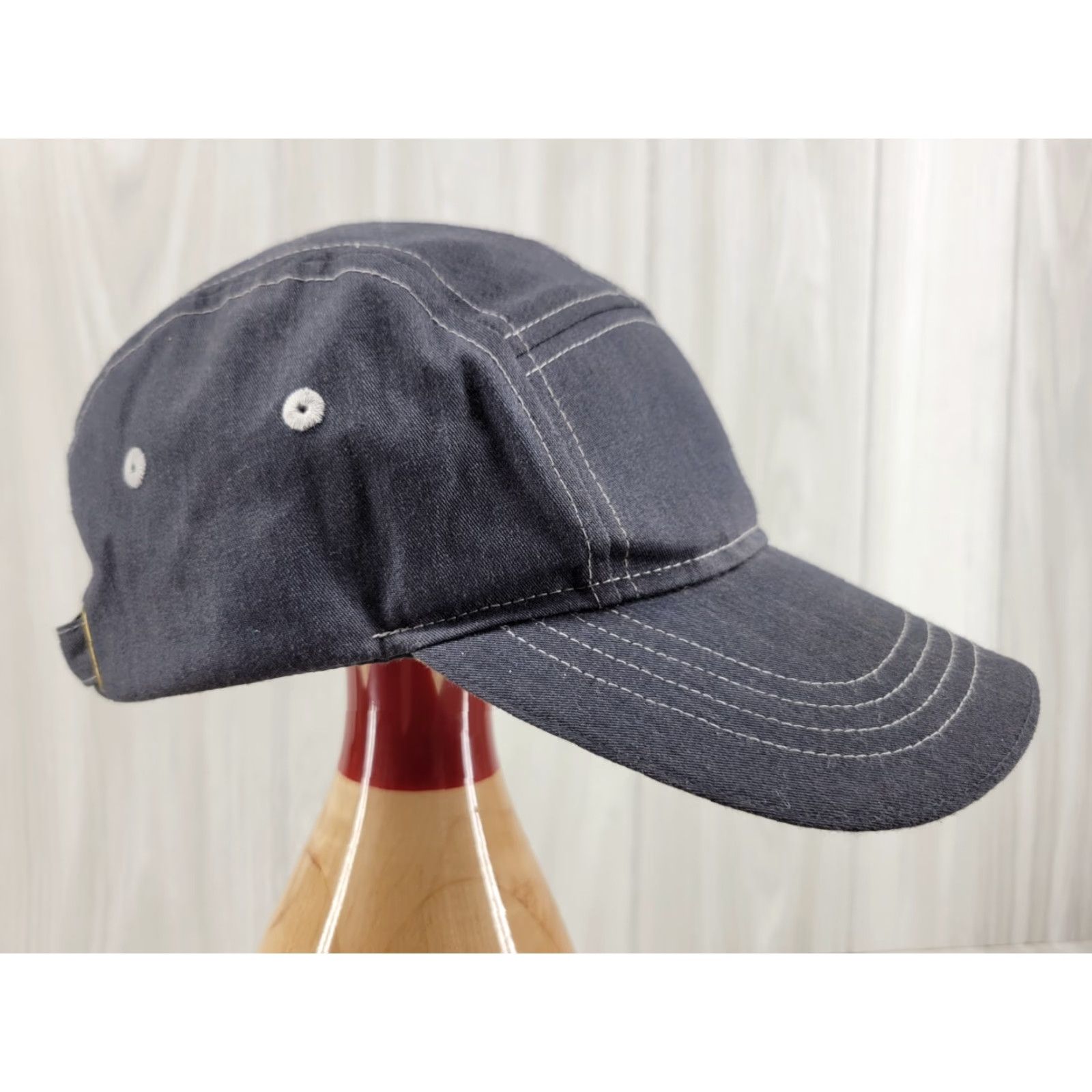Vintage VINTAGE McDonald's Distressed 5 Panel Cotton Hat Strap Timeless Elements Denim Ball Cap Mens Adjustable Gray Size ONE SIZE - 4 Thumbnail