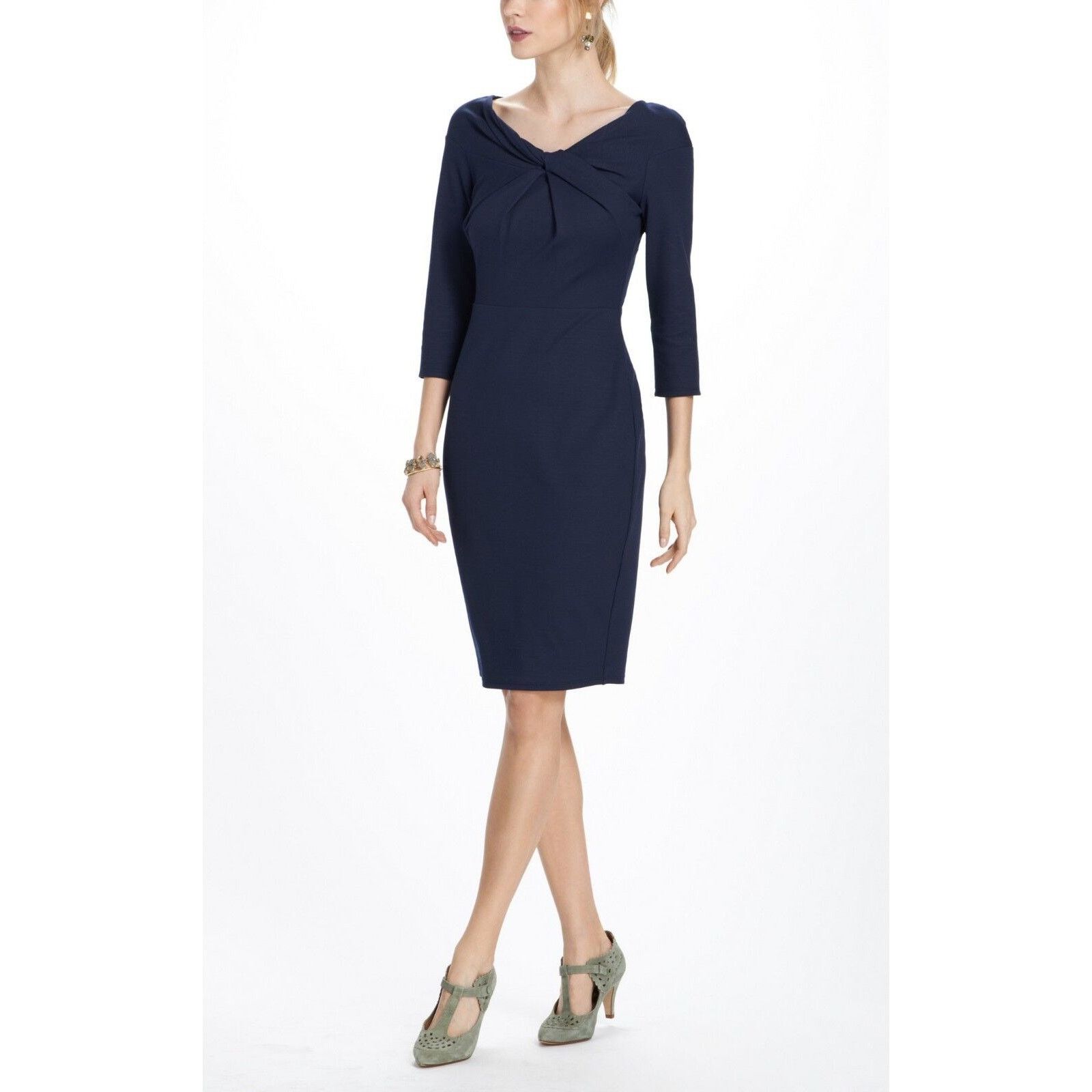 Anthropologie New Anthropologie Ina Boatneck Dress by Bailey 44 NAVY XS Size XS / US 0-2 / IT 36-38 - 1 Thumbnail