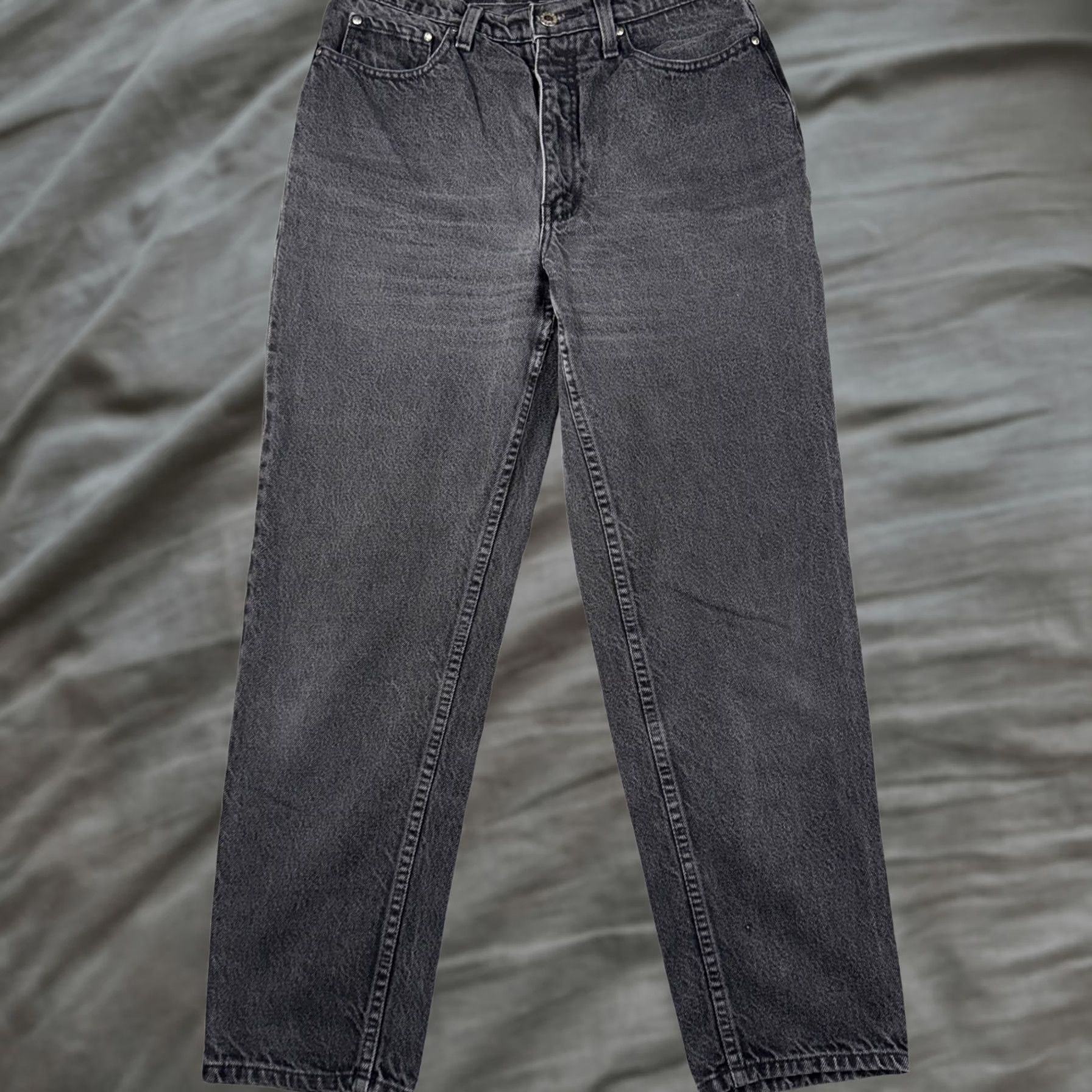 Anchor Blue VINTAGE Anchor Blue Jeans Loose Fit Charcoal Wash 11/12S Juniors 5-Pocket Denim Relaxed Straight Womens Size 32" / US 10 / IT 46 - 1 Thumbnail