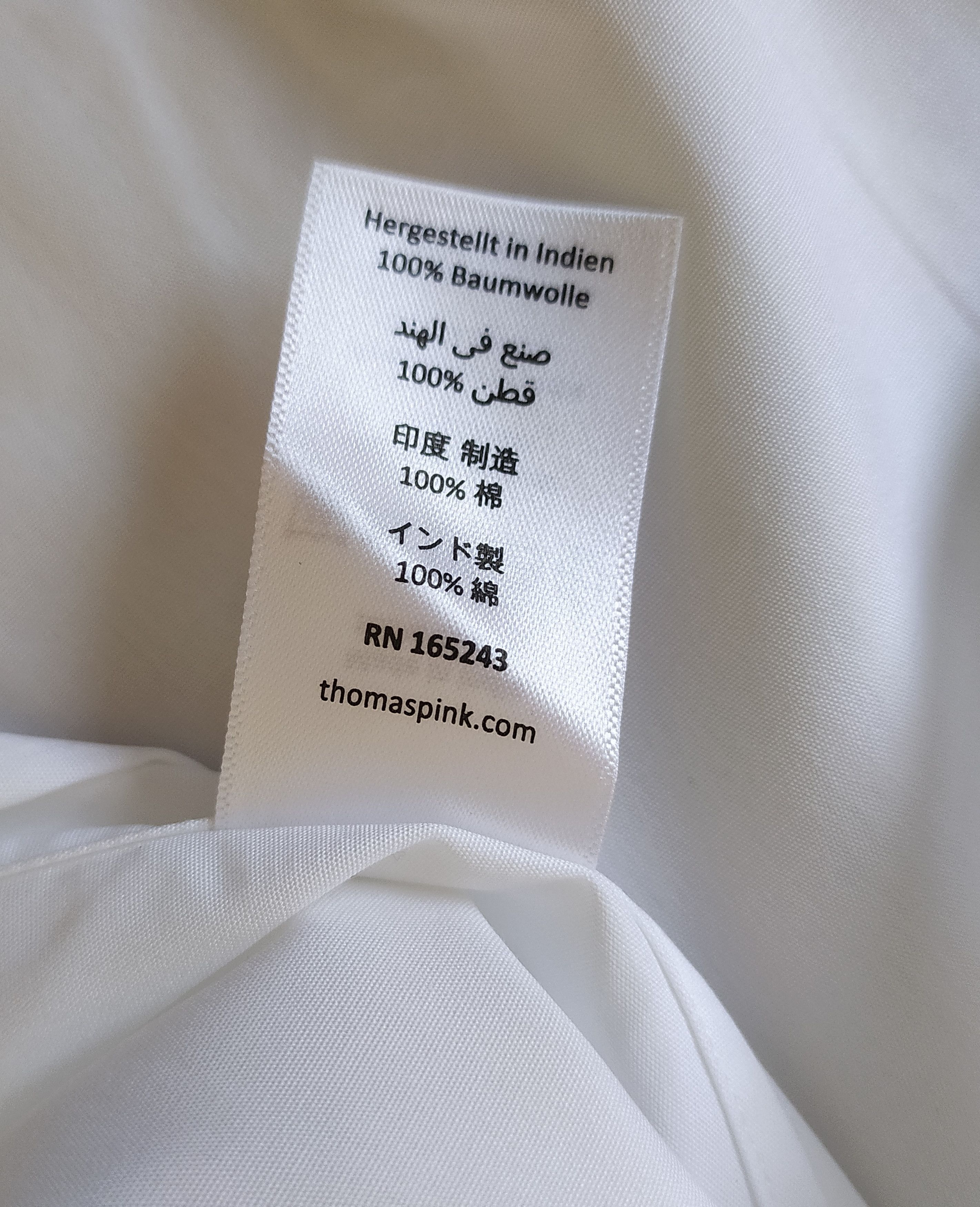 Thomas Pink Thomas Pink Formal Solid Cotton Shirt Free Shipping T/112 Size US M / EU 48-50 / 2 - 4 Thumbnail