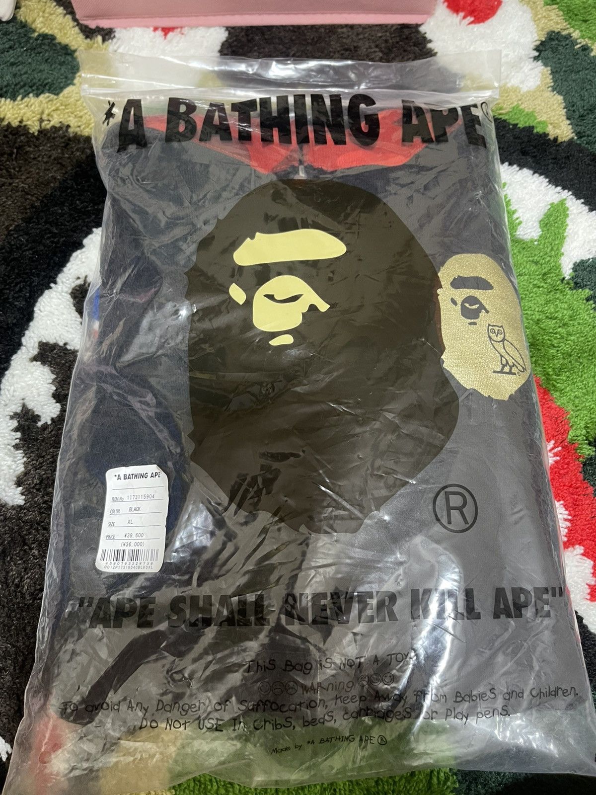 Bape × October's Very Own BAPE X OVO SHARK FULL ZIP HOODIE Size US XL / EU 56 / 4 - 2 Thumbnail