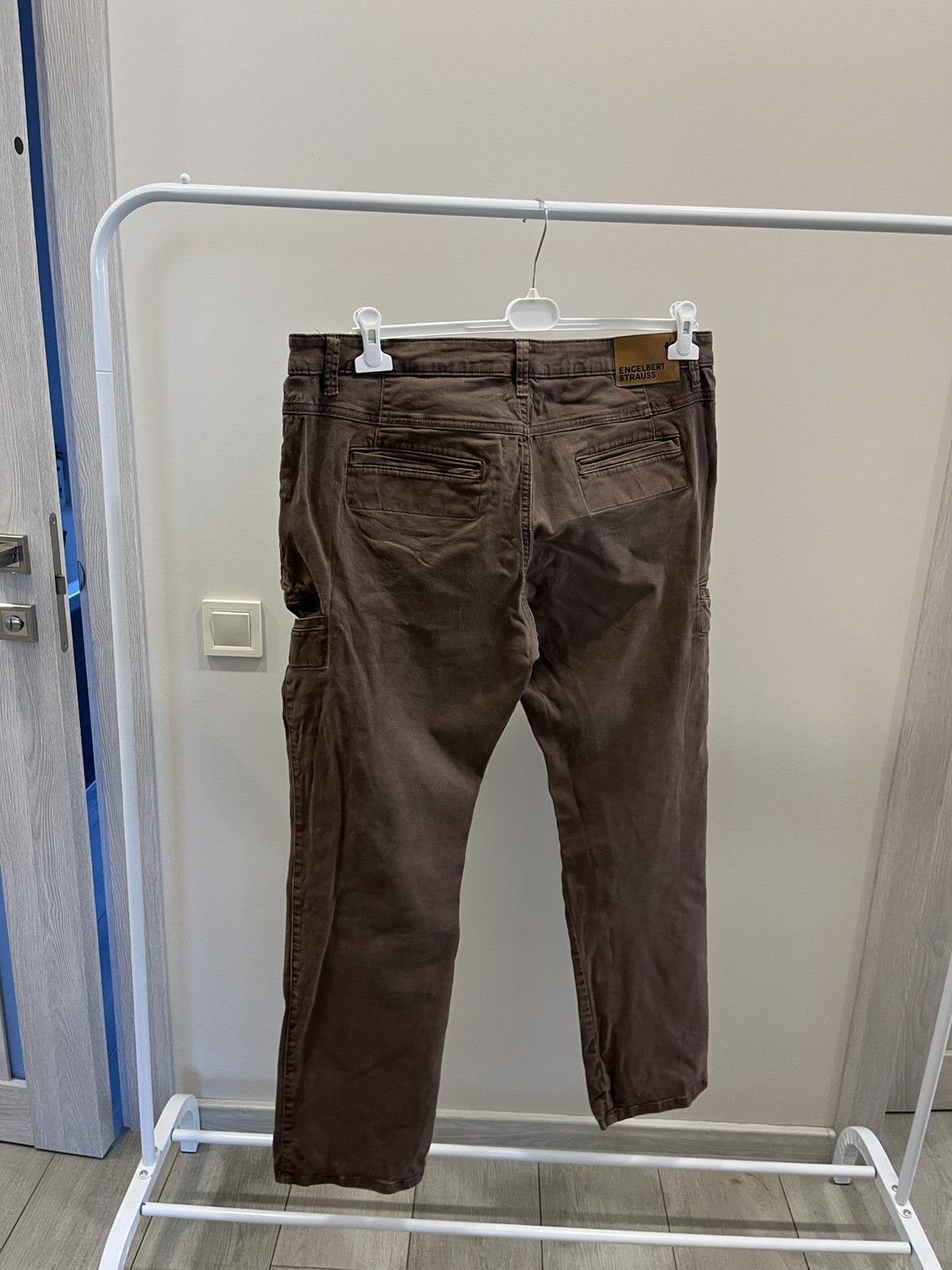 Stewart & Strauss Vintage Engelbert Strauss Workwear Cargo Brown Pants Size US 38 / EU 54 - 3 Thumbnail