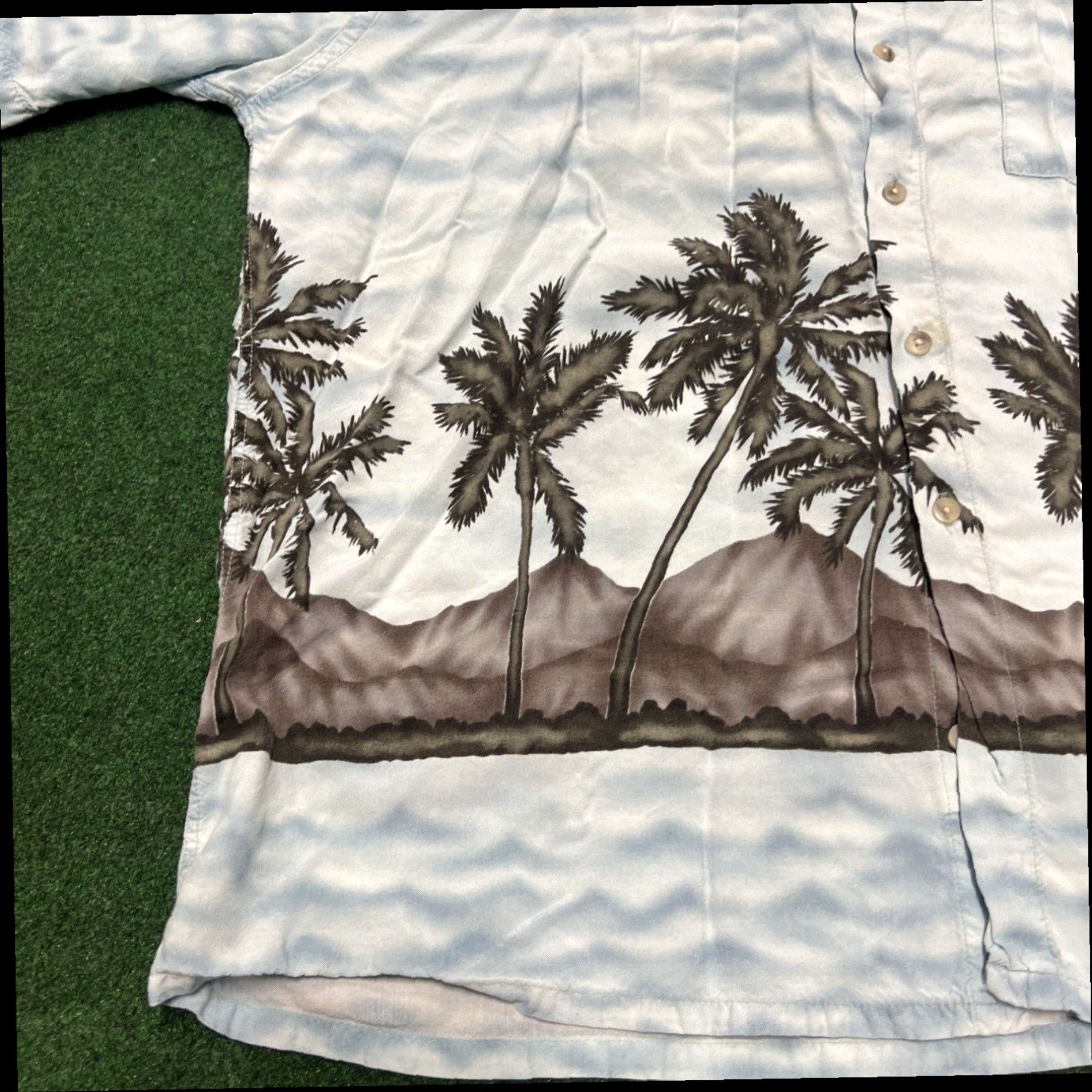 Vintage Campia Moda Mens Short Sleeve Button Up Hawaiian Shirt Rayon Island Beach Sz XXL Size US XXL / EU 58 / 5 - 2 Thumbnail