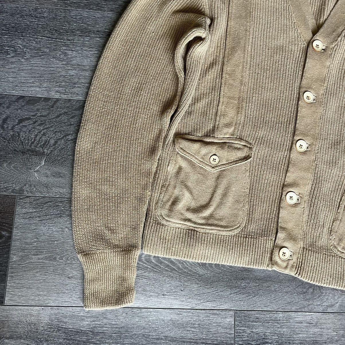 Polo Ralph Lauren Vintage 1990s Polo Ralph Lauren Cardigan Linen Sweater Camel Size US L / EU 52-54 / 3 - 2 Thumbnail