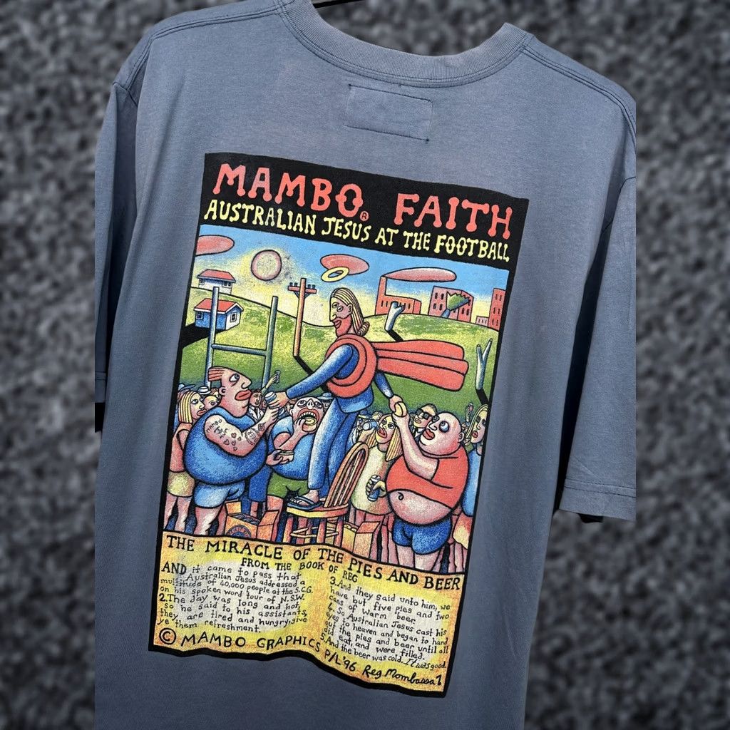 Mambo VINTAGE Mambo Shirt Mens L Distressed Size Size US L / EU 52-54 / 3 - 1 Thumbnail