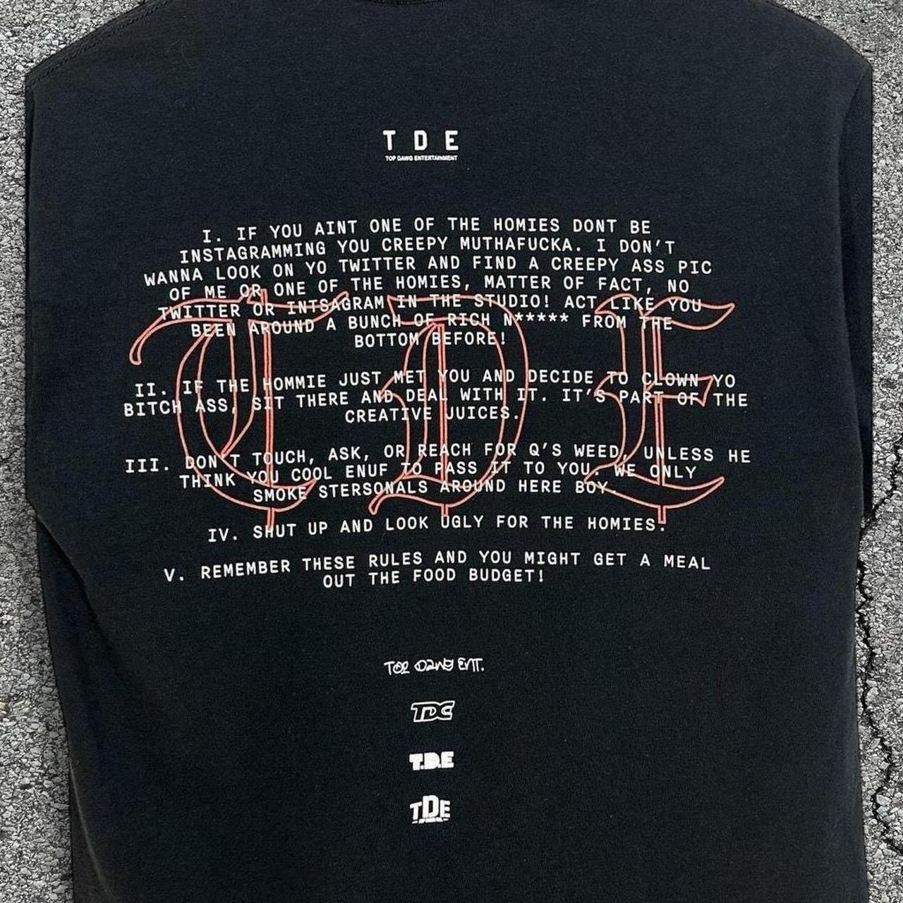 Other TDE Kendrick Lamar Shirt Mens Small Black Size US S / EU 44-46 / 1 - 3 Thumbnail