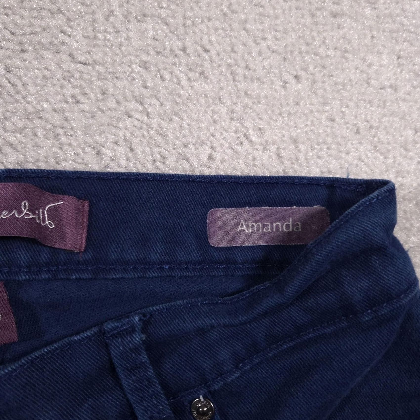 Gloria Vanderbilt Gloria Vanderbilt Jeans Womens 4 Petite Amanda Straight Leg Stretch Pants Navy Denim 4P Size 27" / US 4 / IT 40 - 5 Thumbnail