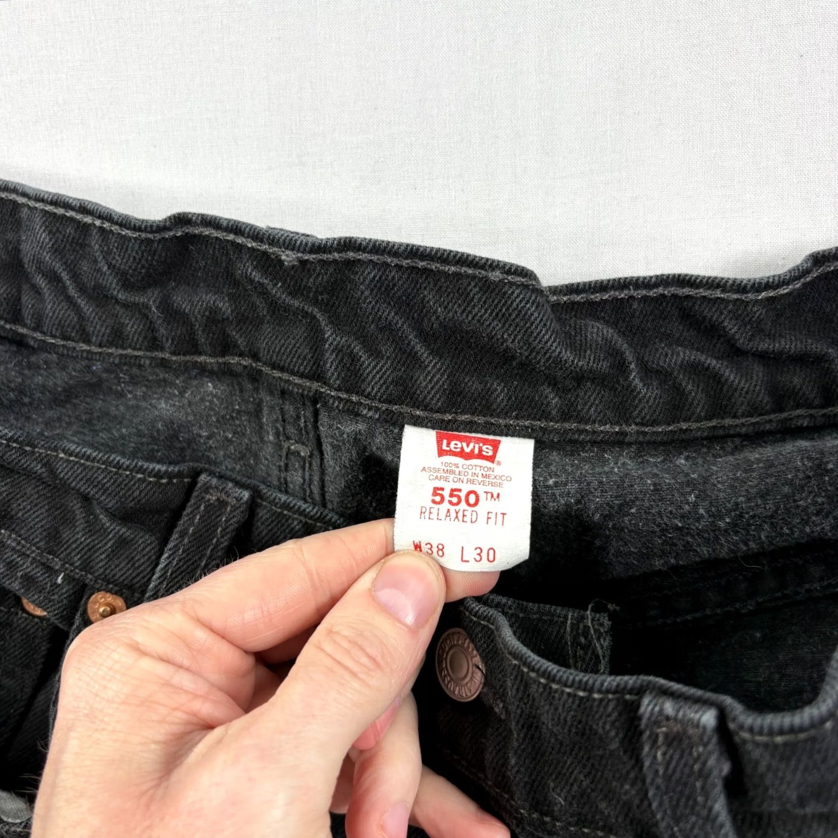 Levi's Vintage Levi'S 550 Jeans Mens 38x30 - Dark Wash Denim Straight Size US 38 / EU 54 - 3 Thumbnail