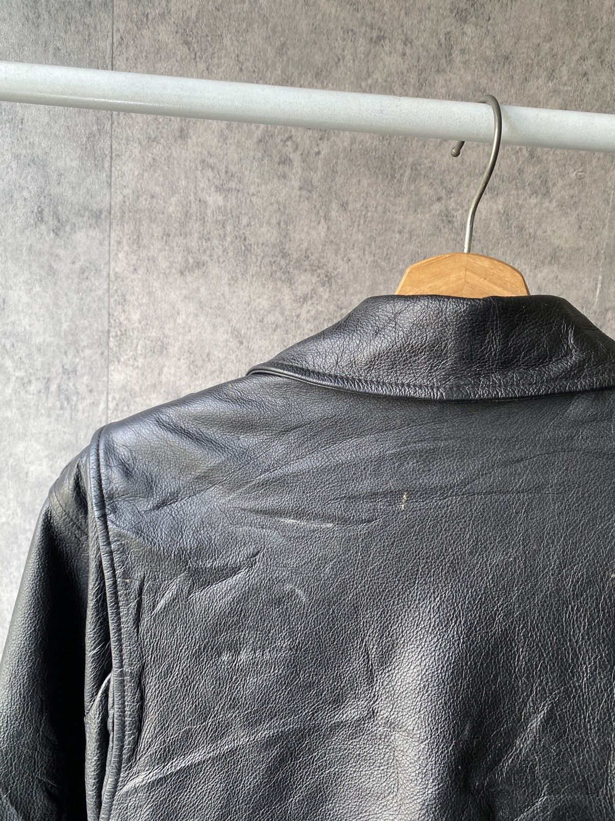 Leather Vintage Stefanel Kids Biker’s Design Leather Jacket Size US L / EU 52-54 / 3 - 9 Thumbnail