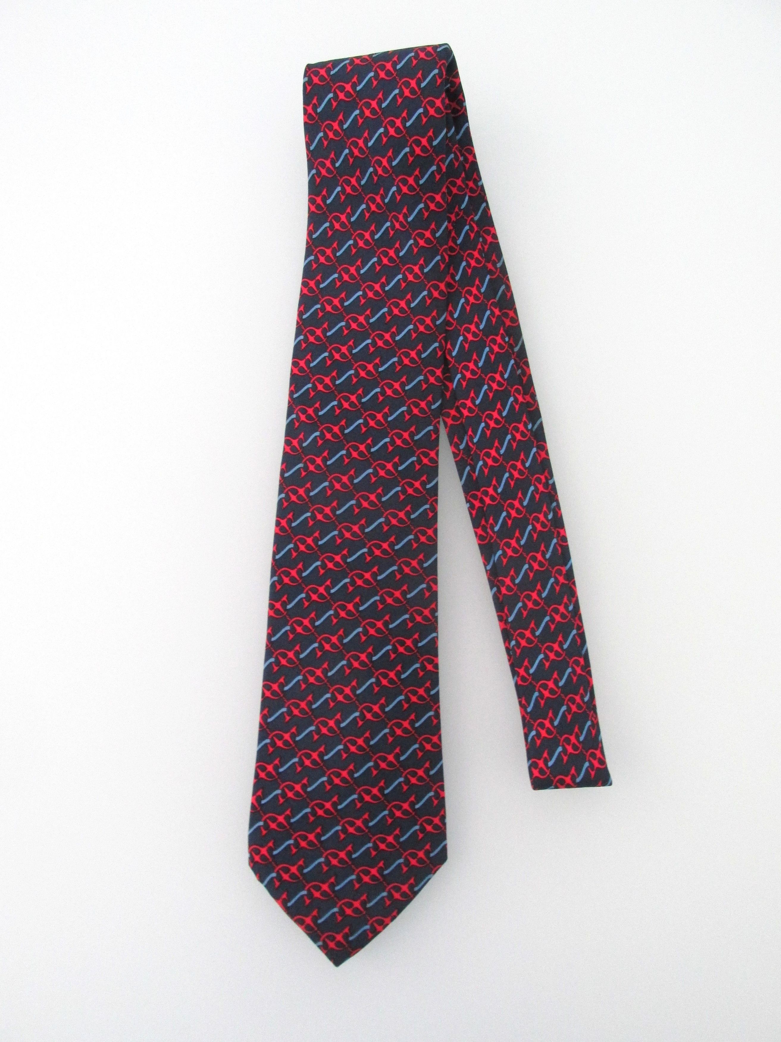 Hermes Hermes Vintage Men's Silk Tie Size ONE SIZE - 1 Thumbnail