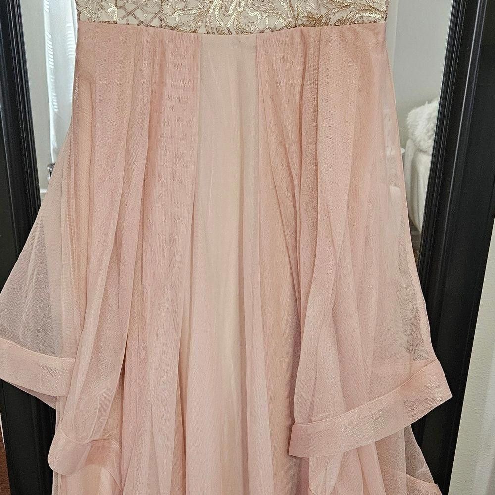 Designer Speechless Blush Pink and Gold SequinsEvening Gown Size M / US 6-8 / IT 42-44 - 5 Thumbnail