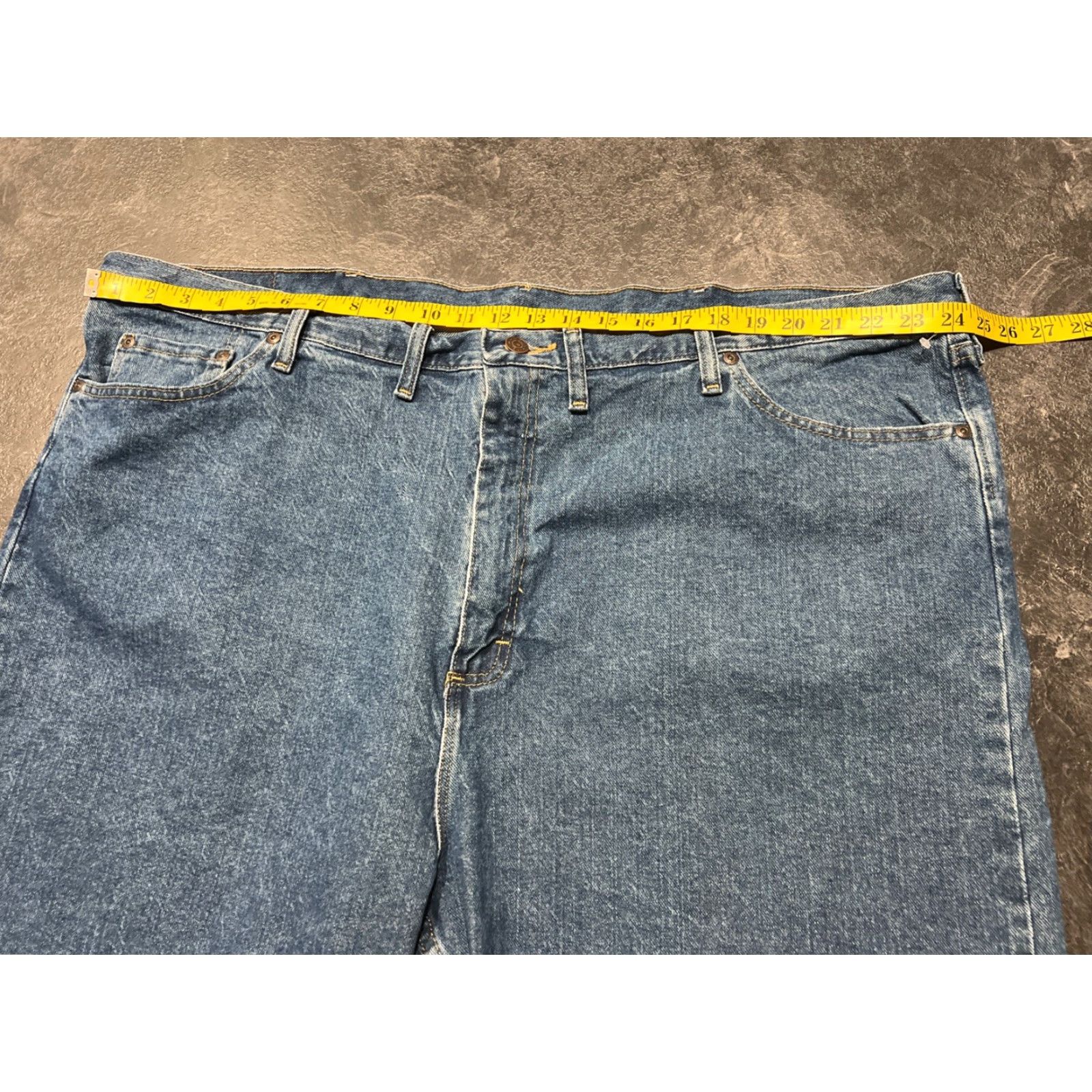 Wrangler VINTAGE Wrangler Men’s Cargo Denim Shorts 48 Big & Tall Blue Spring Summer Casual Size US 32 / EU 48 - 4 Thumbnail