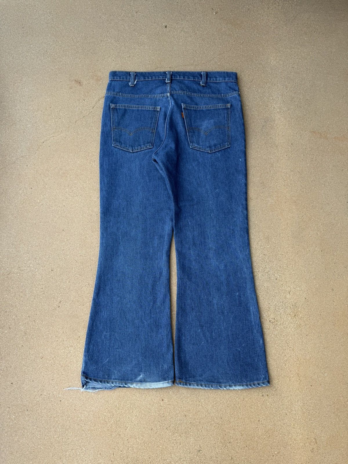 Levi's Vtg 80’s Levi’s 646 Orange Tab Bellbottom Flare Jeans 36x28 Size US 36 / EU 52 - 2 Thumbnail