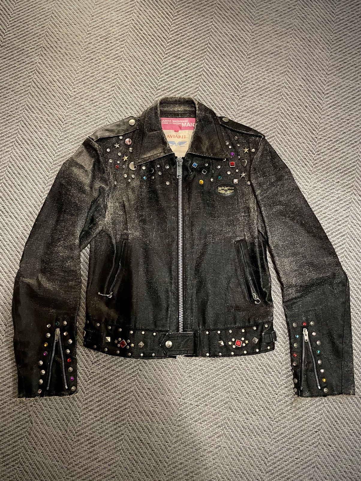 Junya Watanabe JUNYA WATANABE MAN PINK 03ss STUDS JEWELRY DENIM