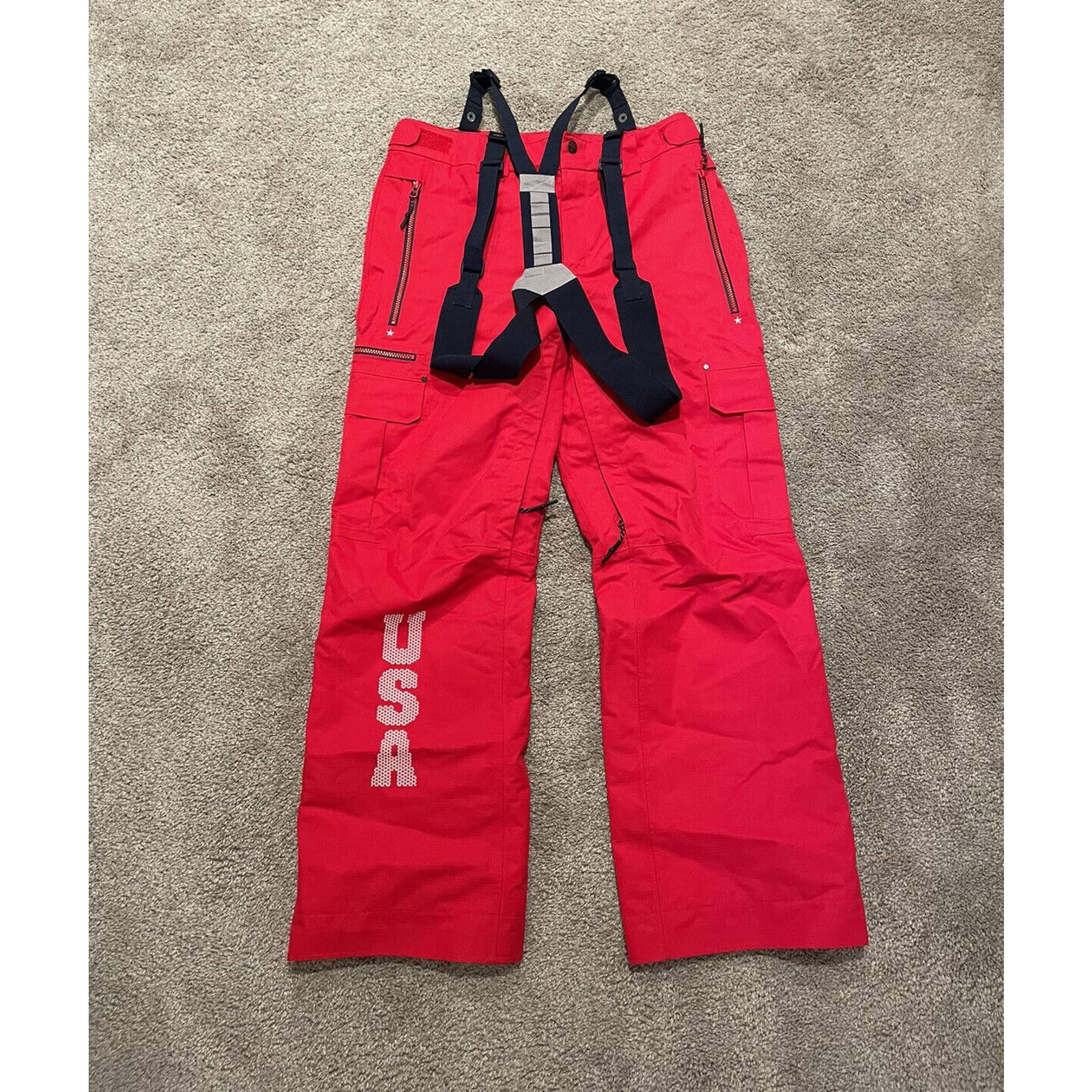 The North Face THE NORTH FACE USA SKI TEAM RED SKI PANTS MEN S M VINTAGE Grailed