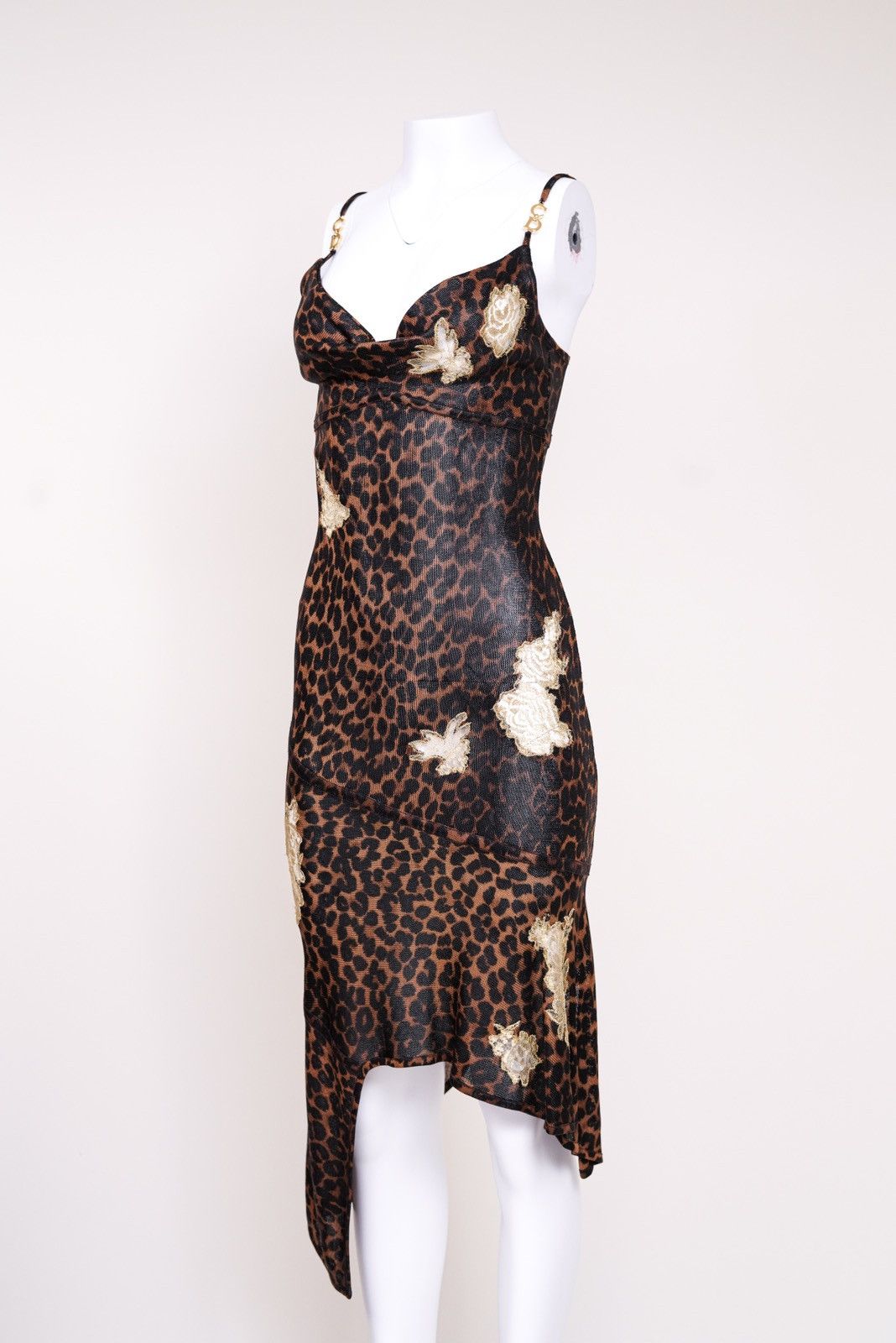 Dior Christian Dior AW 2000 Leopard Print Dress with CD Straps Size S / US 4 / IT 40 - 4 Thumbnail