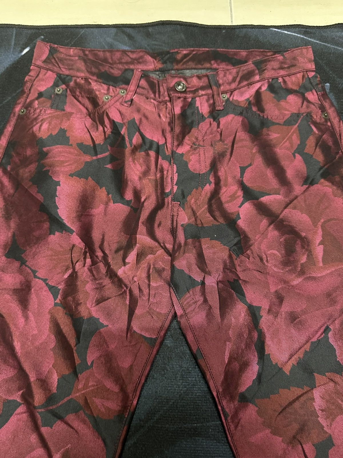 Yoshiyuki Konishi Steals 💥 Yoshiyuki Konishi Ficce Uomo flowerPants Size US 30 / EU 46 - 4 Thumbnail