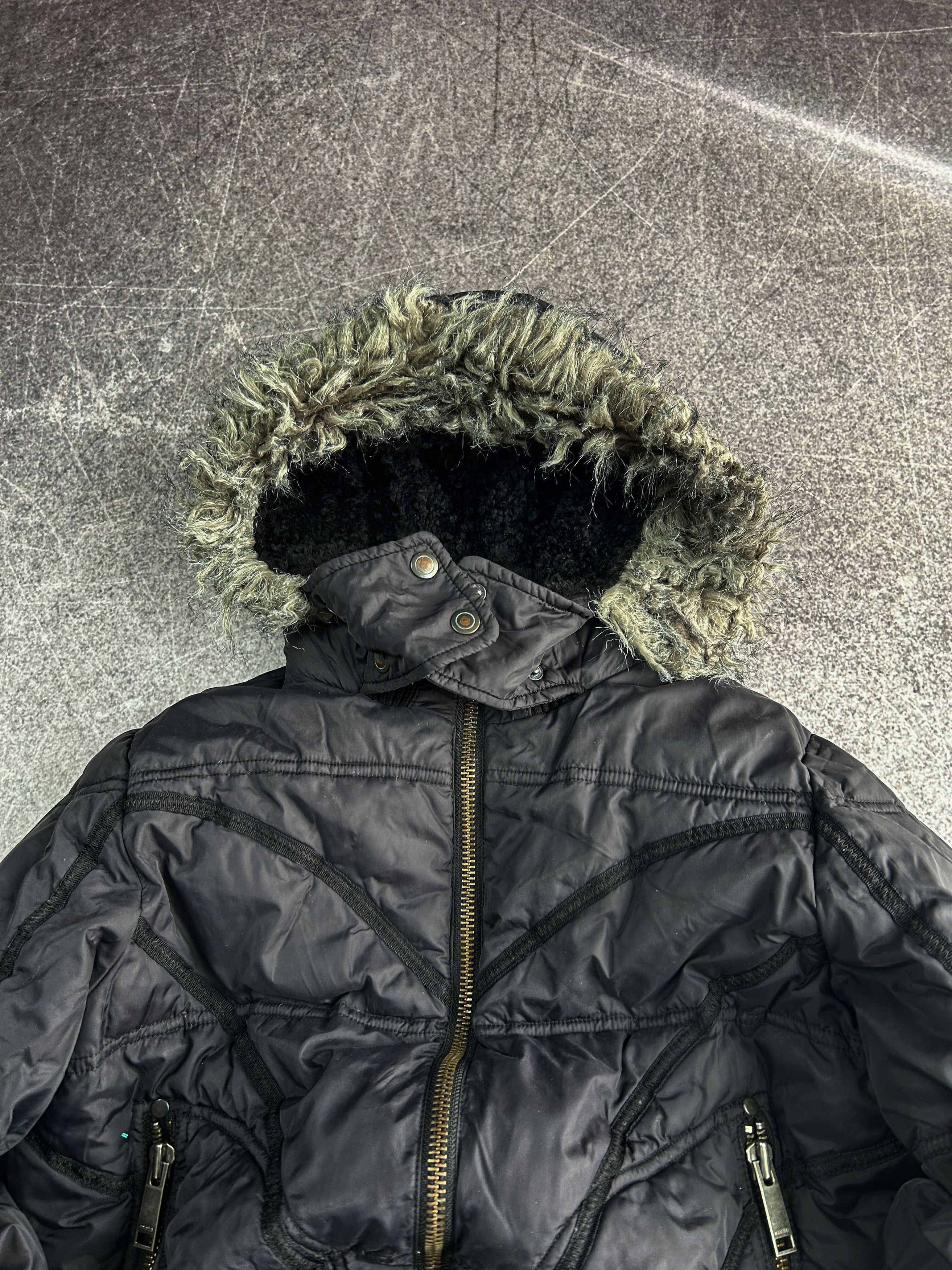 Vintage VTG Junya Watanabe Rick Owens Style Cargo Fur Jacket 90s Size US S / EU 44-46 / 1 - 5 Thumbnail