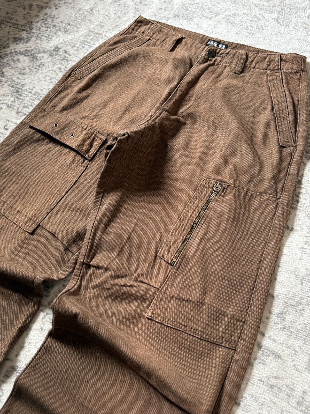 Japanese Brand Amore Puro Japan Deconstructed Heavy Cargo Baggy Pants Size US 29 - 5 Thumbnail