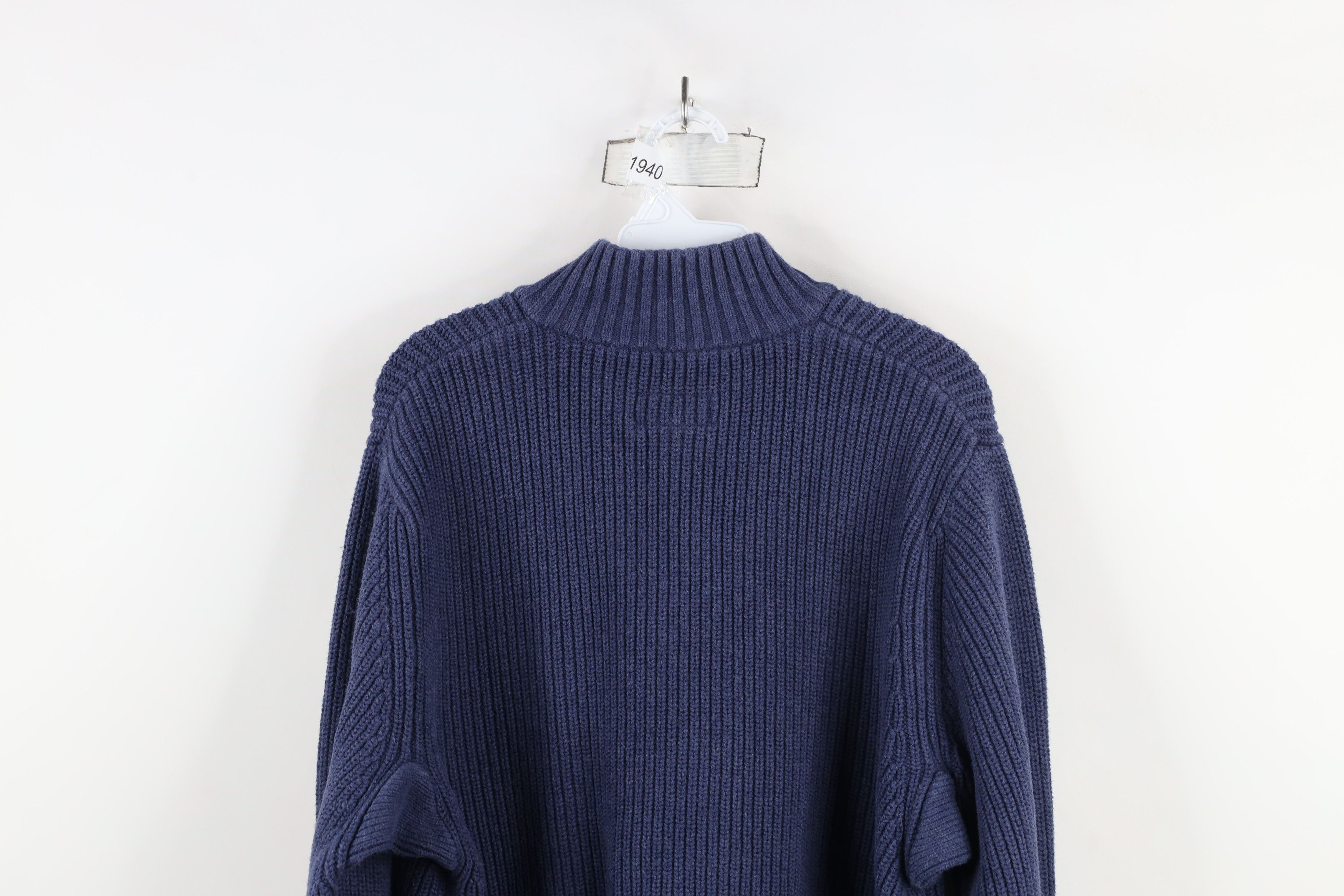 Duluth Trading Company × Vintage Duluth Trading Co Heavyweight Ribbed Knit Half Zip Sweater Size US L / EU 52-54 / 3 - 9 Thumbnail