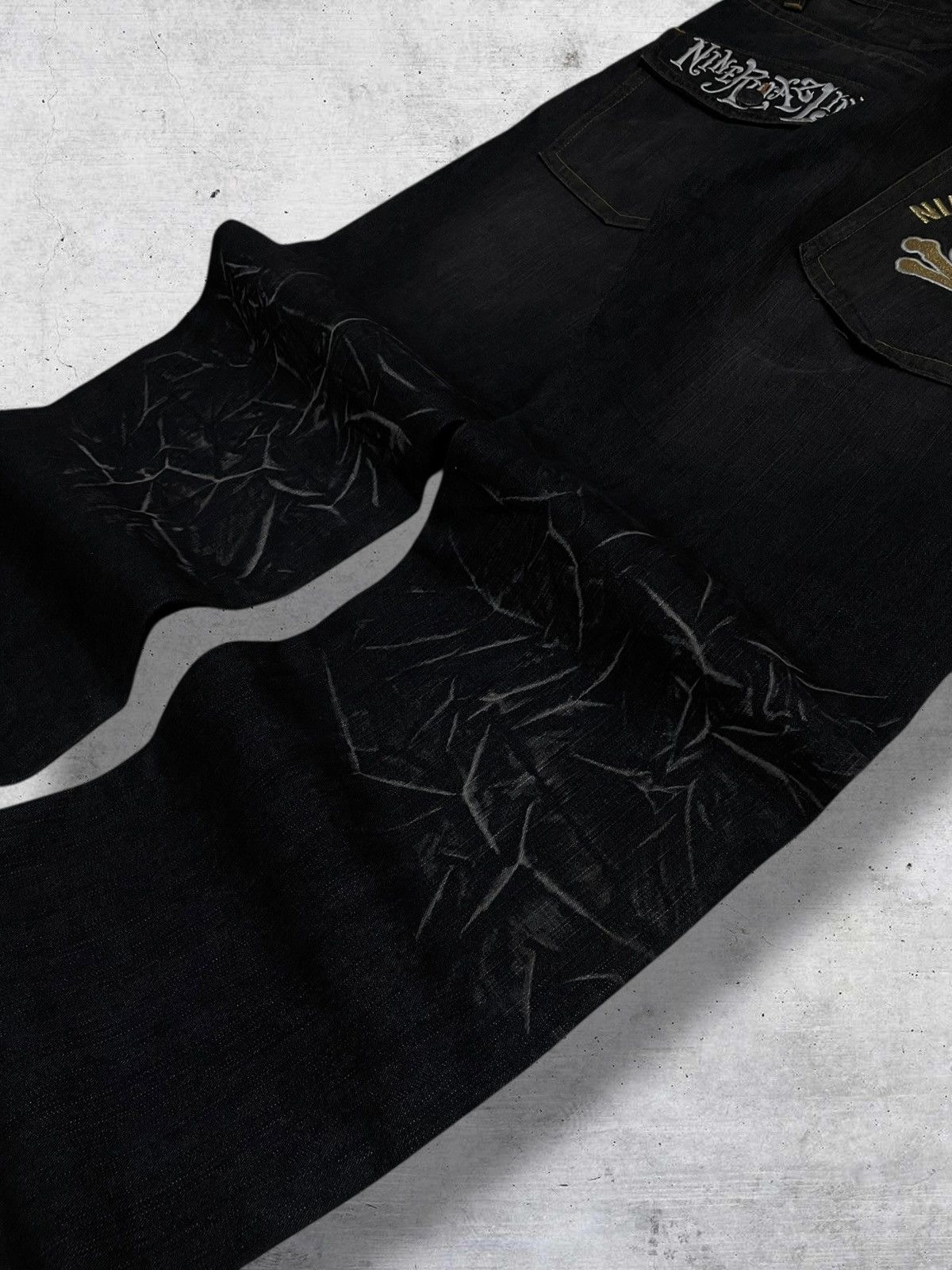 Japanese Brand VINTAGE CREATURE DRAGON JAPAN 90S DESIGNER NINE RULAZ DENIM Size US 34 / EU 50 - 12 Thumbnail